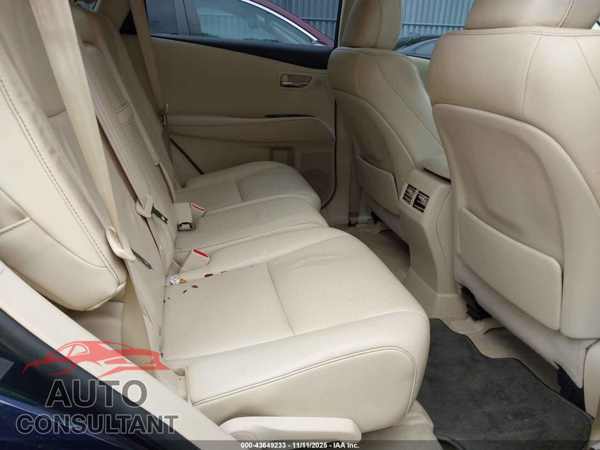 LEXUS RX 350 2013 - 2T2BK1BA3DC168043