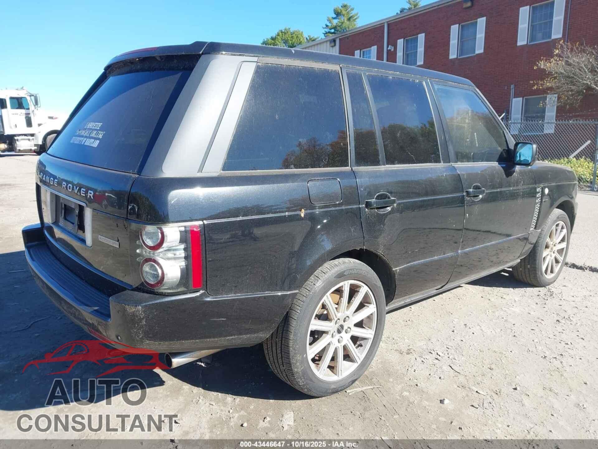 LAND ROVER RANGE ROVER 2012 - SALMF1E43CA382095