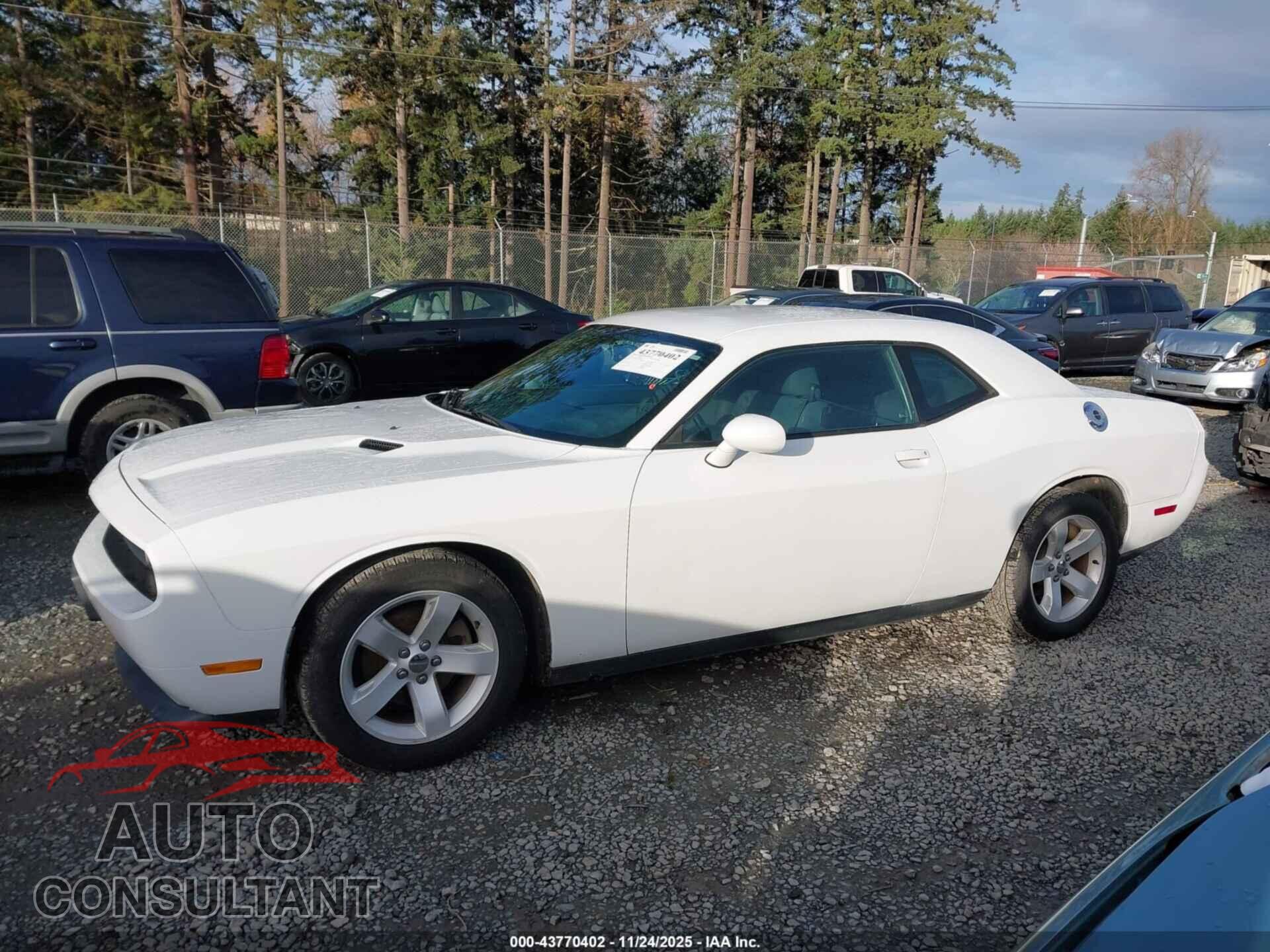 DODGE CHALLENGER 2012 - 2C3CDYAG2CH257564