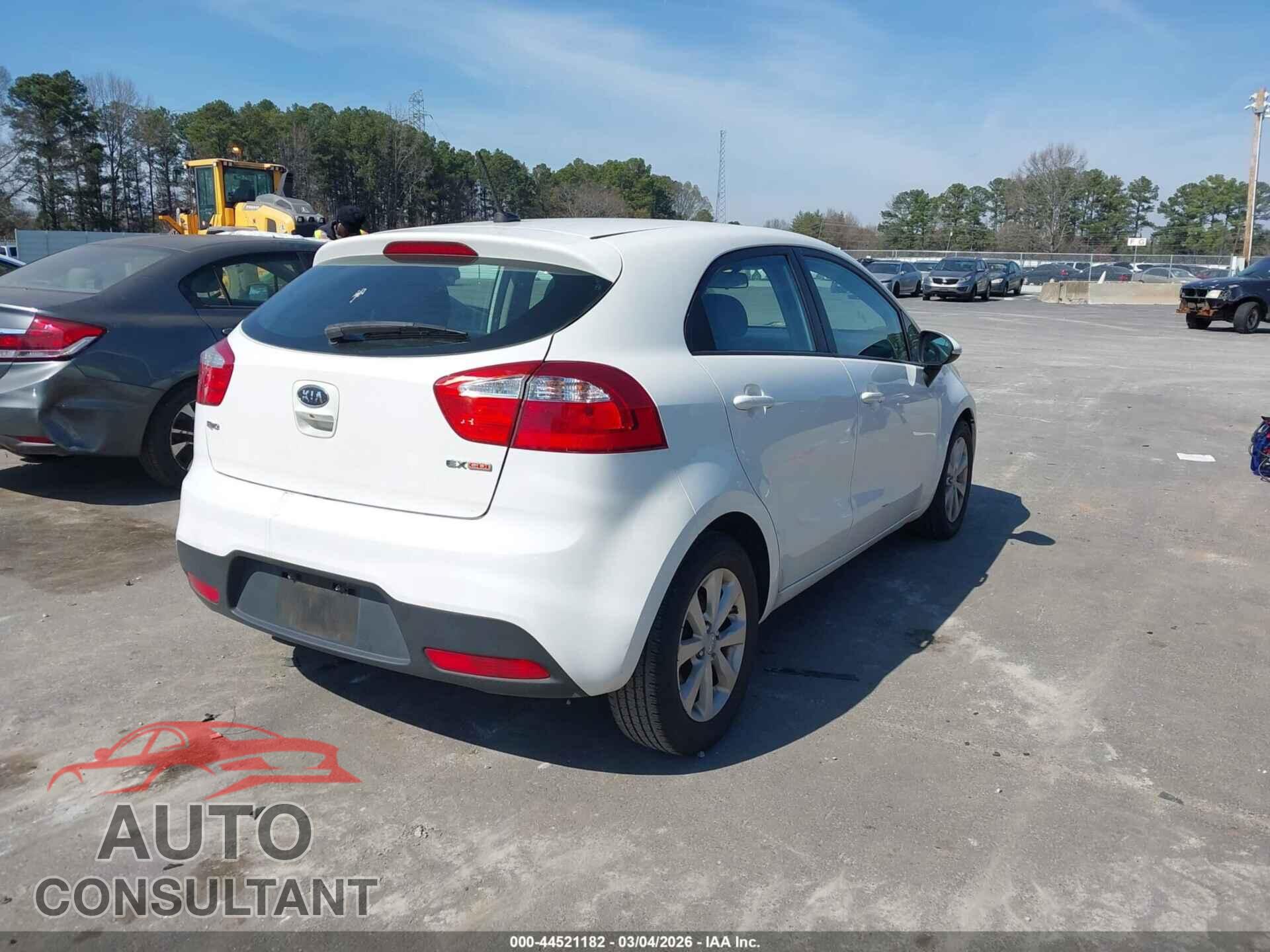 KIA RIO5 2012 - KNADN5A38C6067193