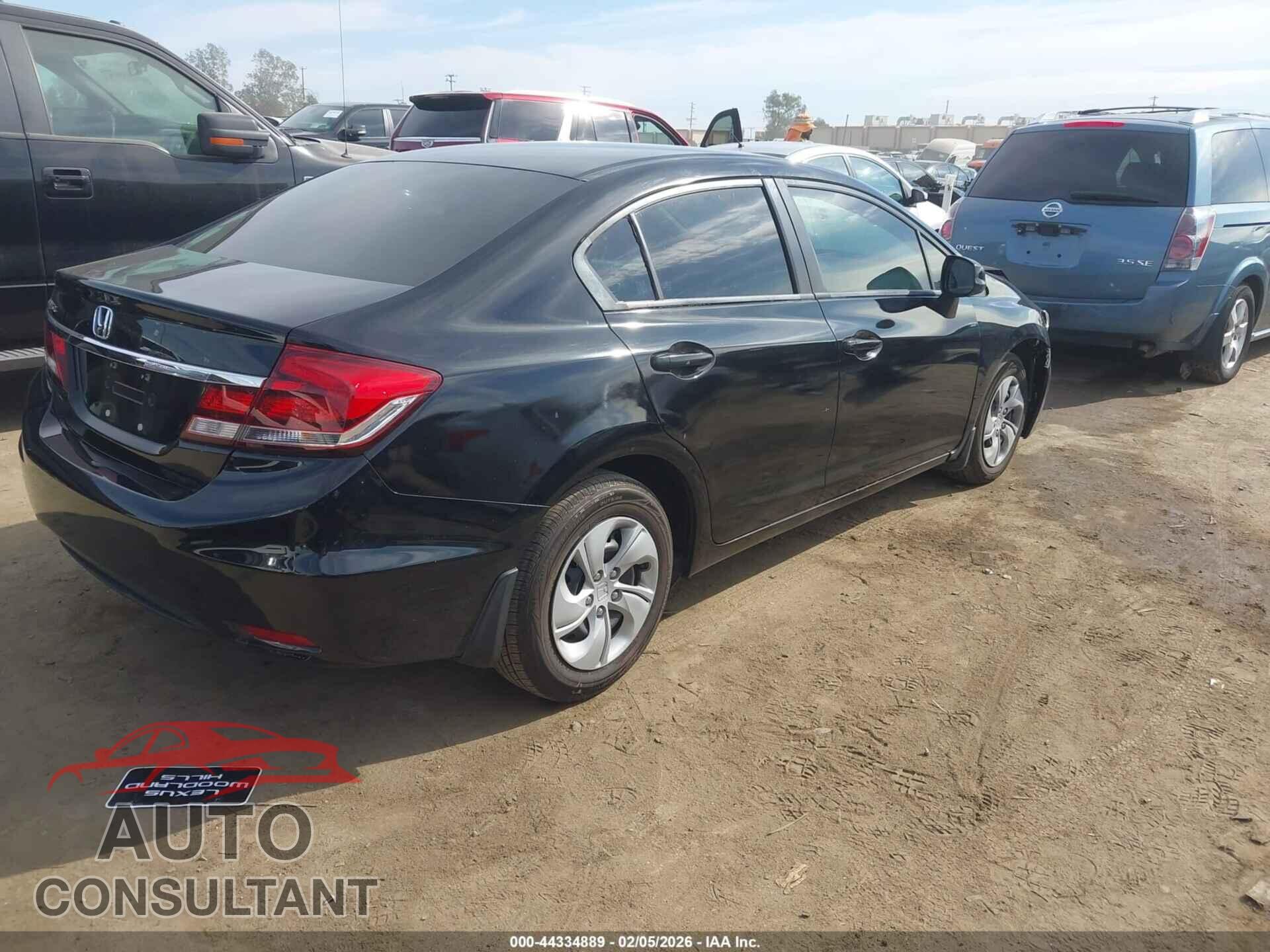 HONDA CIVIC 2013 - 19XFB2F58DE237254