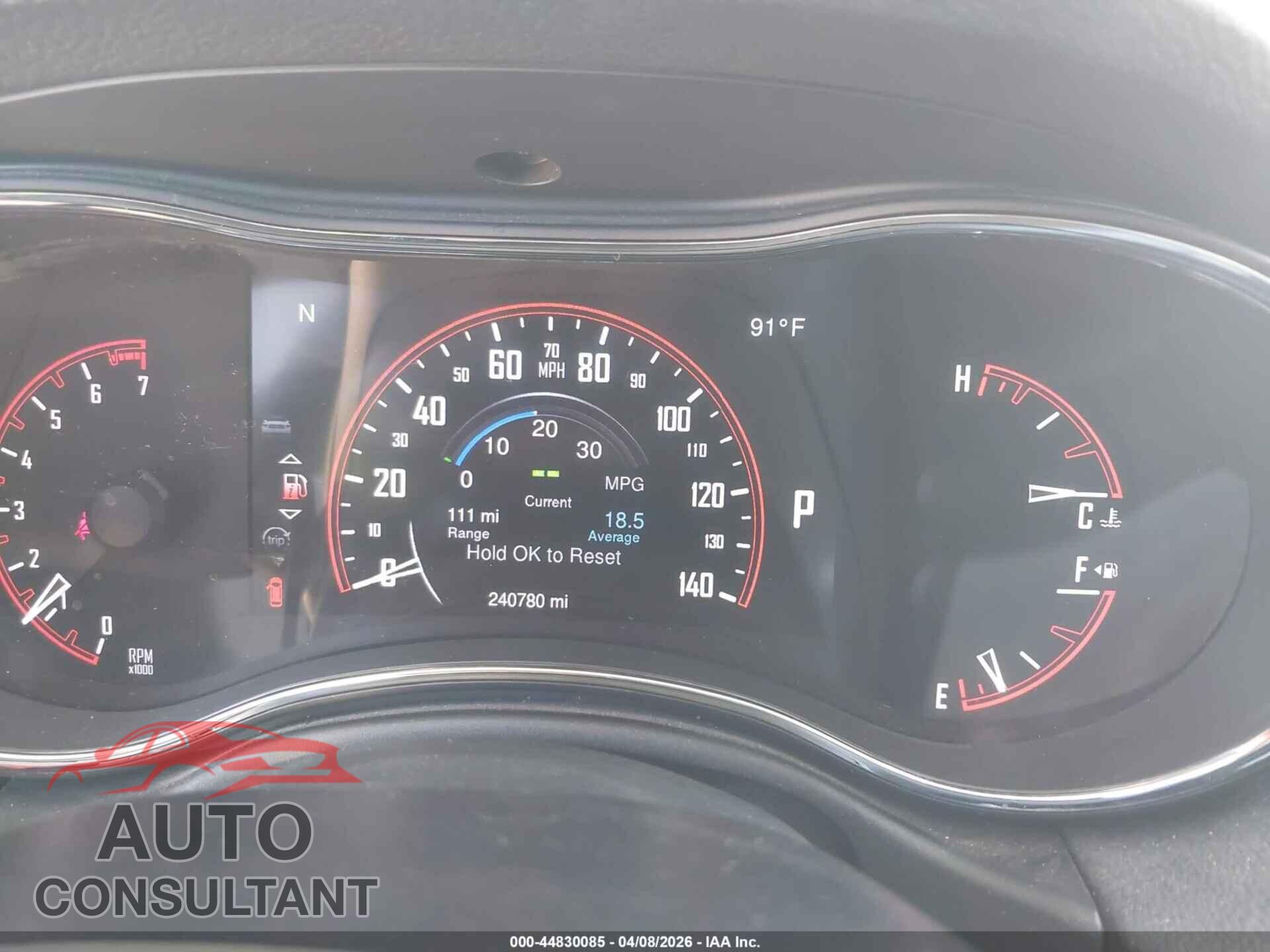 DODGE DURANGO 2015 - 1C4RDHAG9FC873582