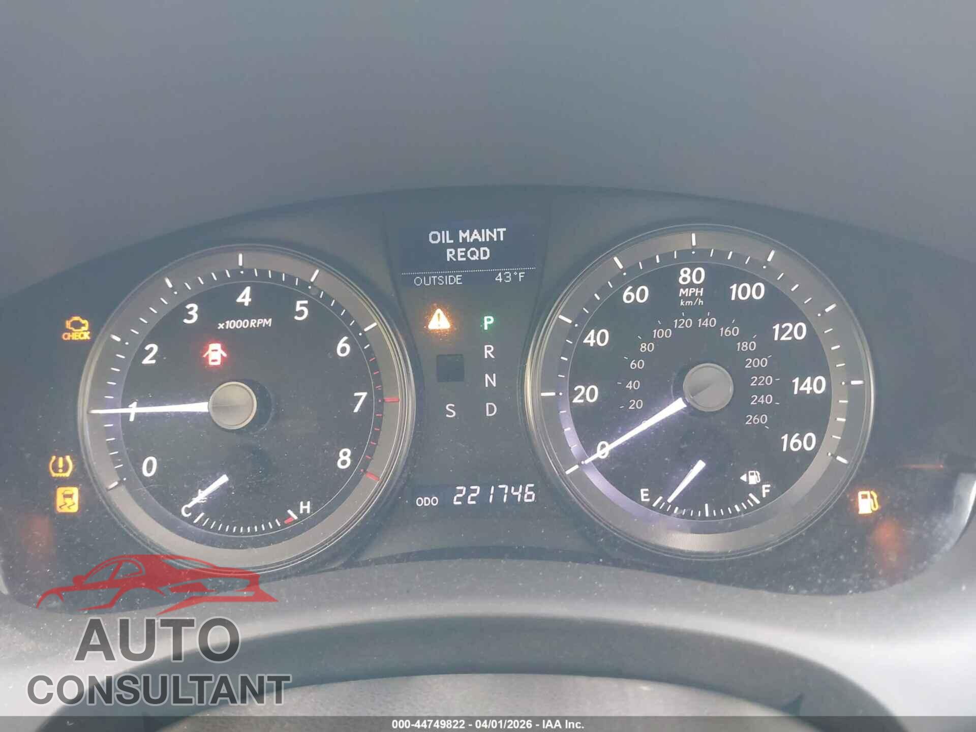 LEXUS ES 350 2010 - JTHBK1EG1A2366049