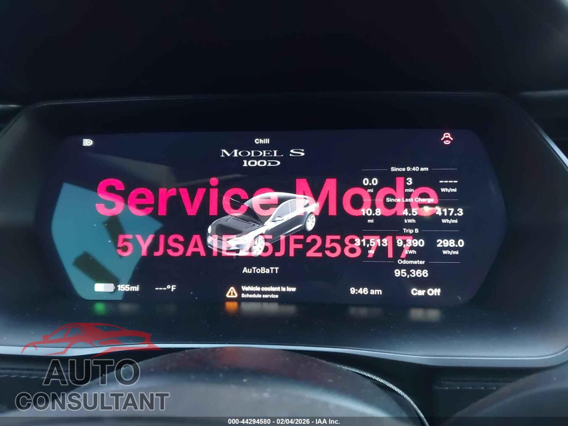 TESLA MODEL S 2018 - 5YJSA1E25JF258717