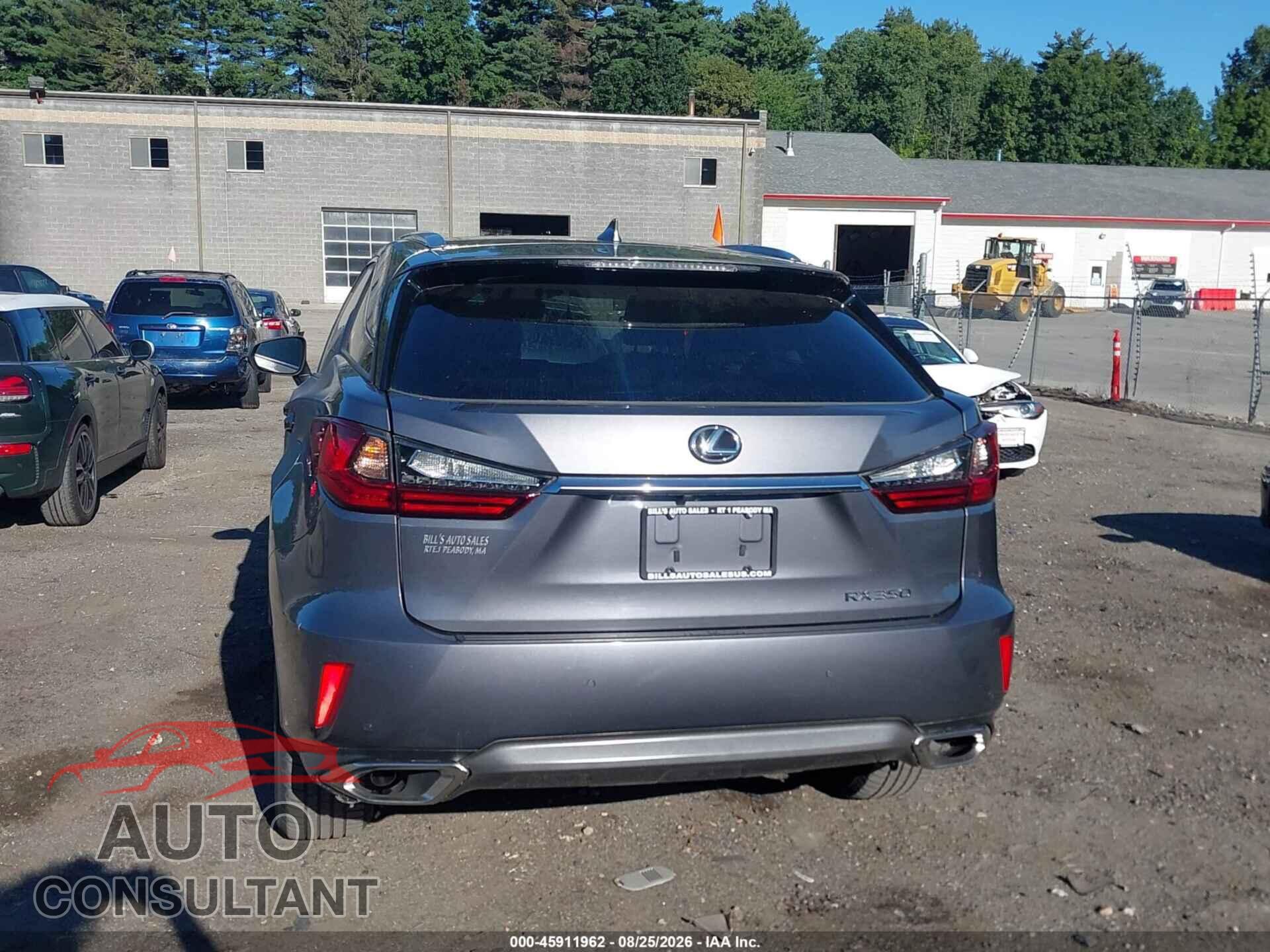 LEXUS RX 350 2017 - 2T2BZMCA6HC123745