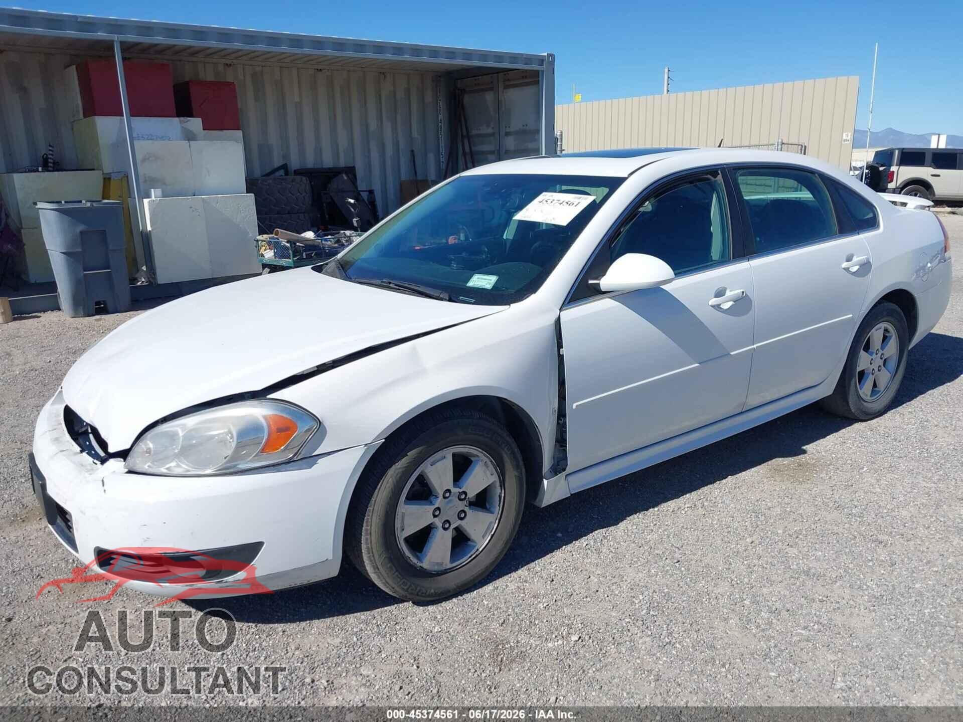 CHEVROLET IMPALA 2010 - 2G1WB5EN5A1129307