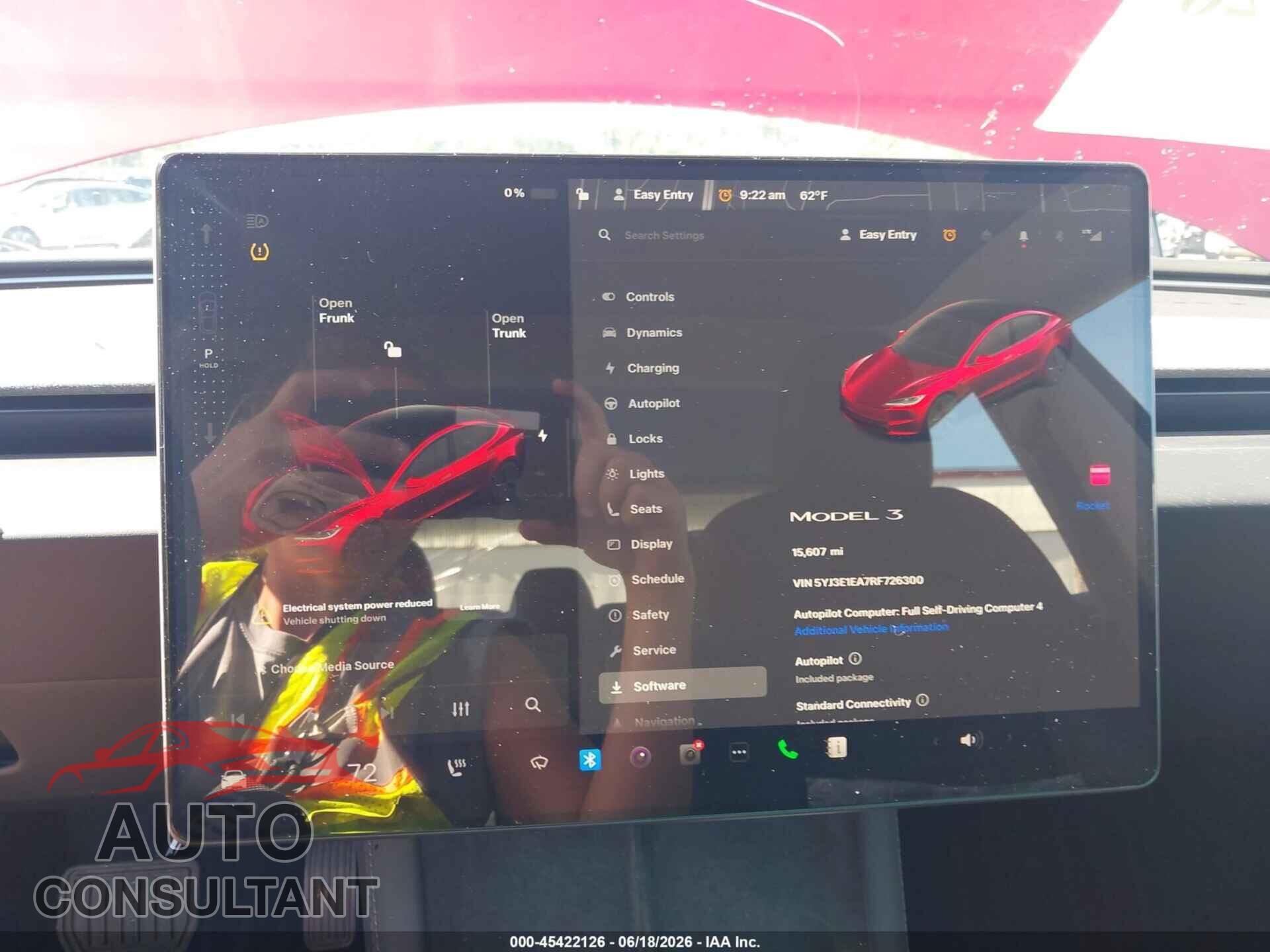 TESLA MODEL 3 2024 - 5YJ3E1EA7RF726300
