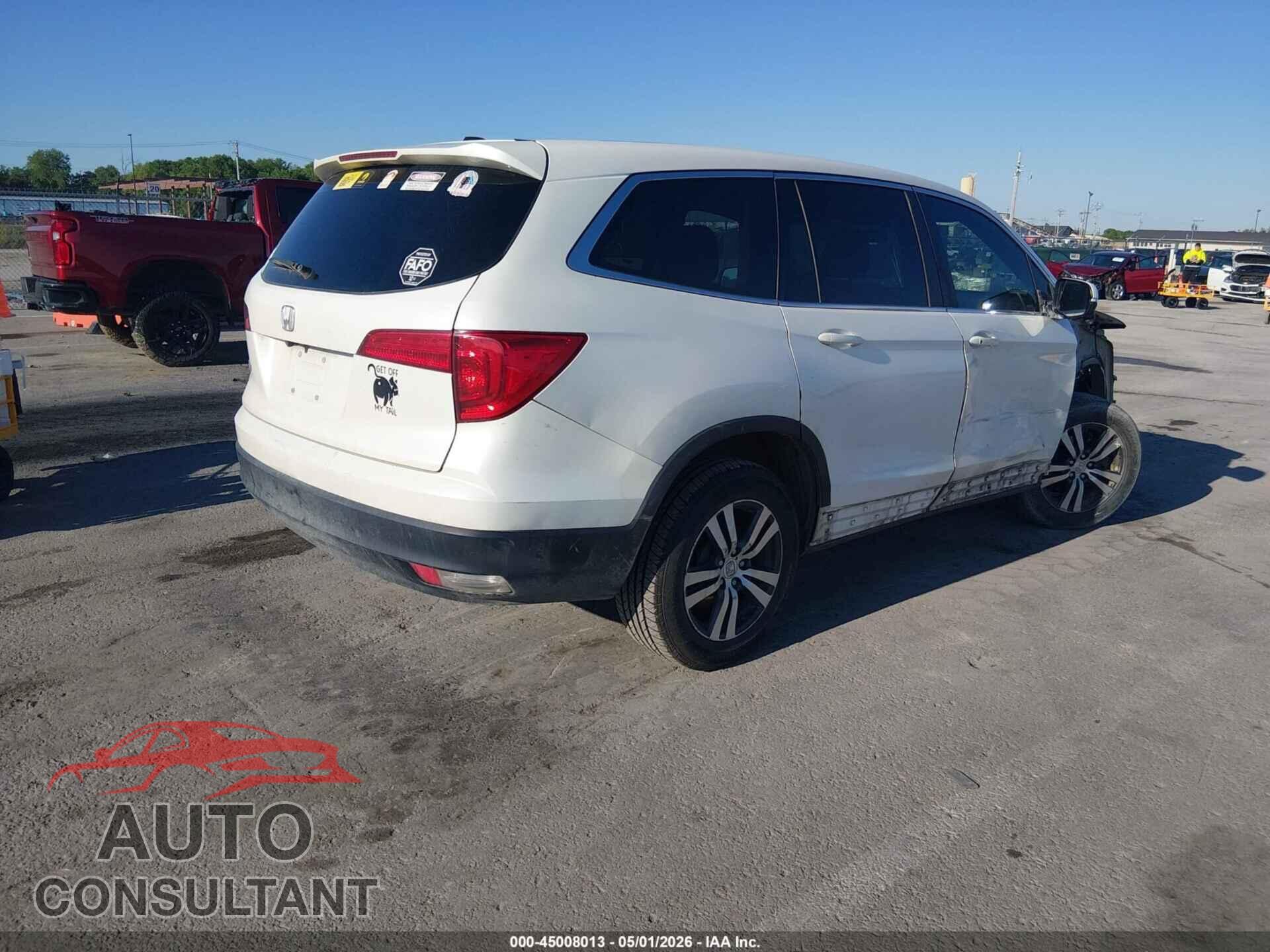 HONDA PILOT 2017 - 5FNYF5H38HB033290