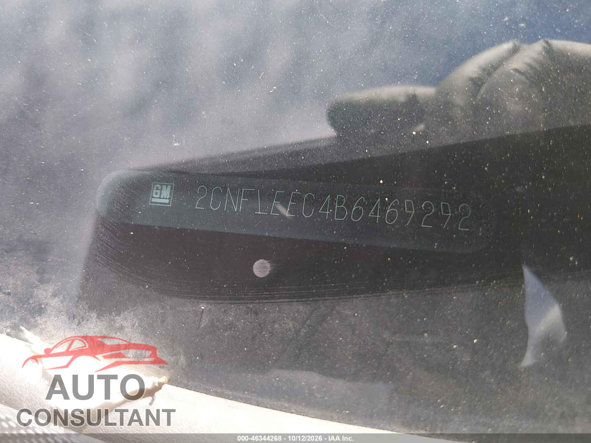 CHEVROLET EQUINOX 2011 - 2CNFLEEC4B6469292