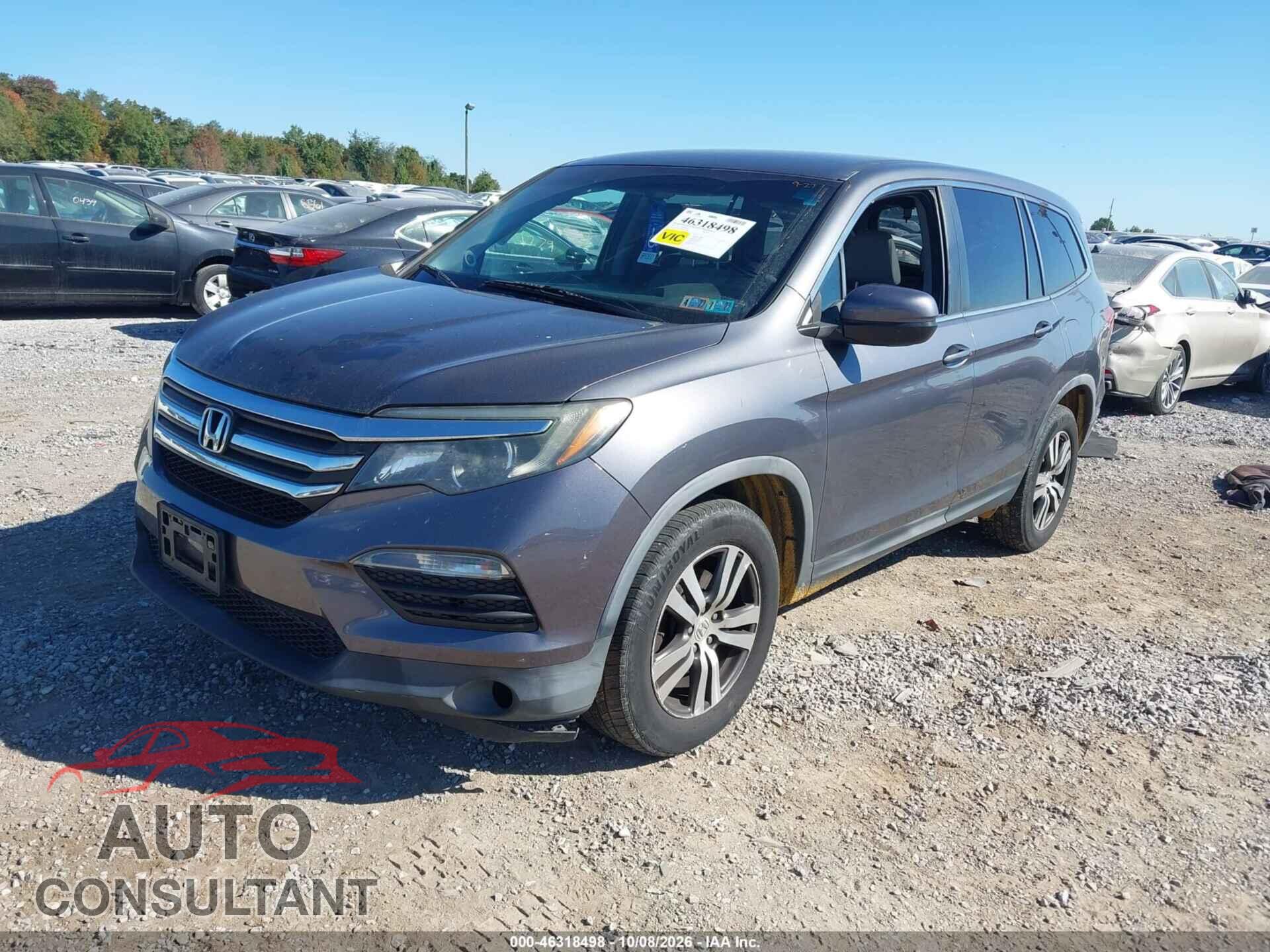 HONDA PILOT 2017 - 5FNYF6H31HB021990
