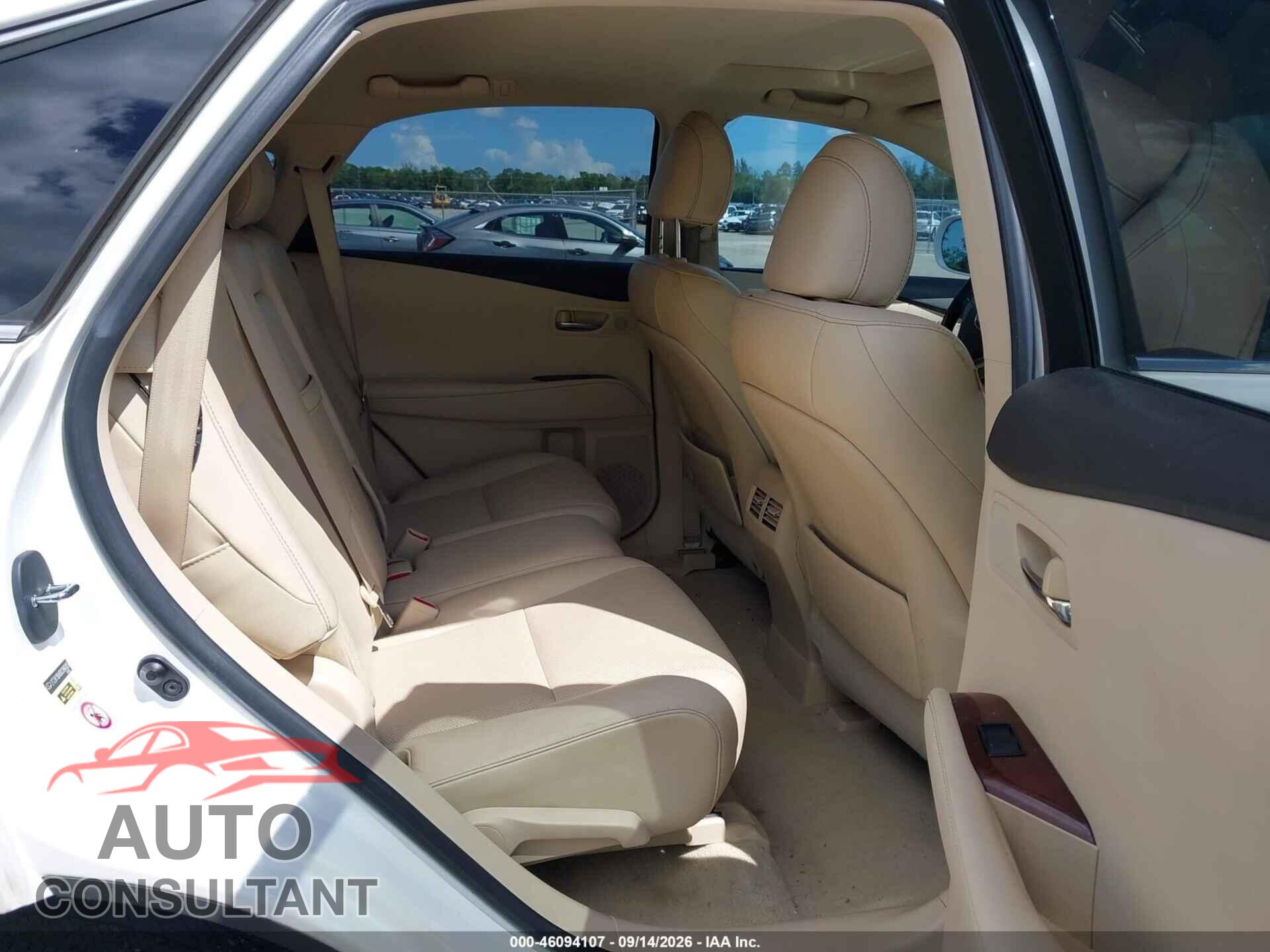 LEXUS RX 350 2013 - 2T2ZK1BA9DC096005