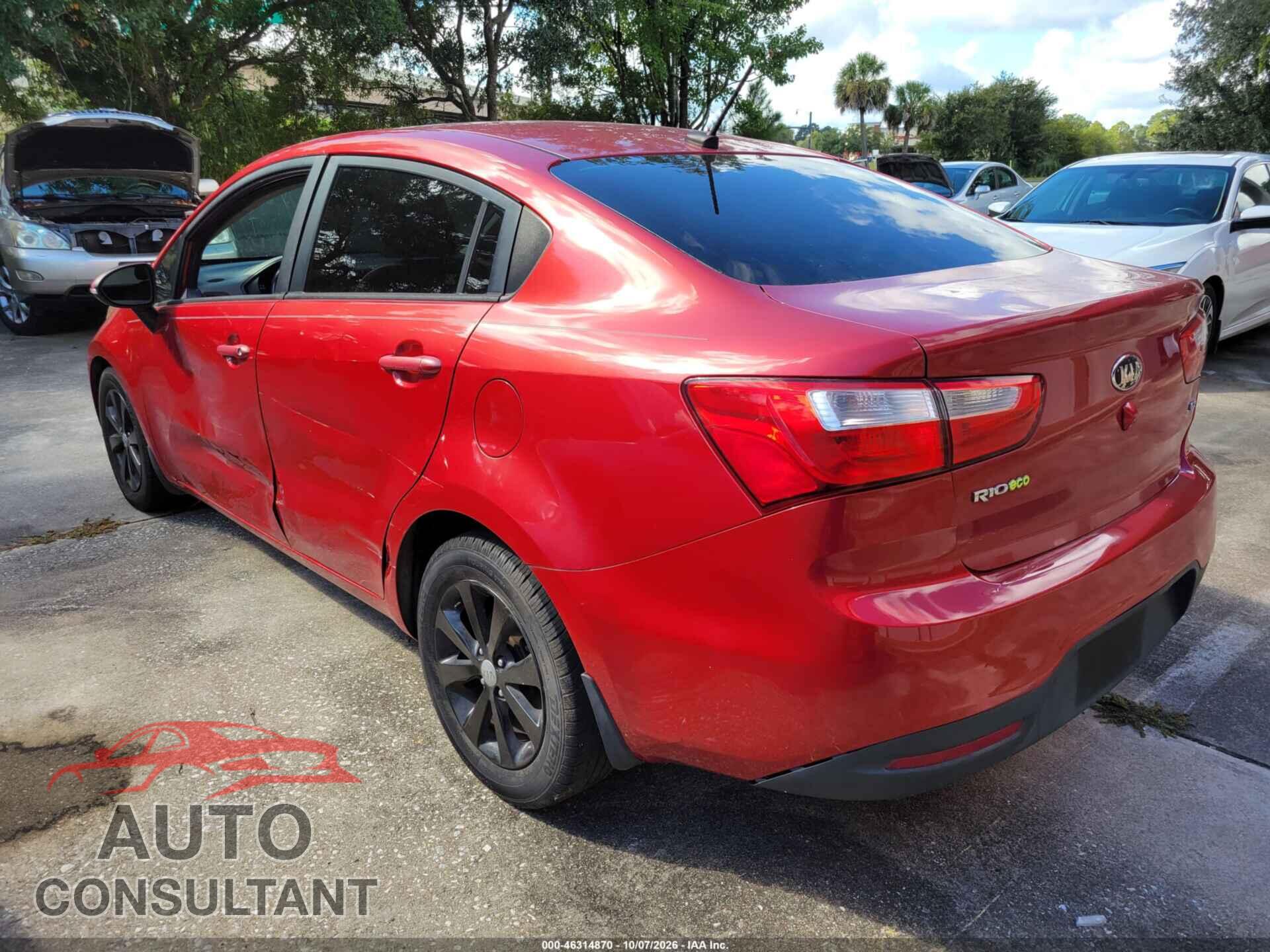 KIA RIO 2014 - KNADN4A33E6356821