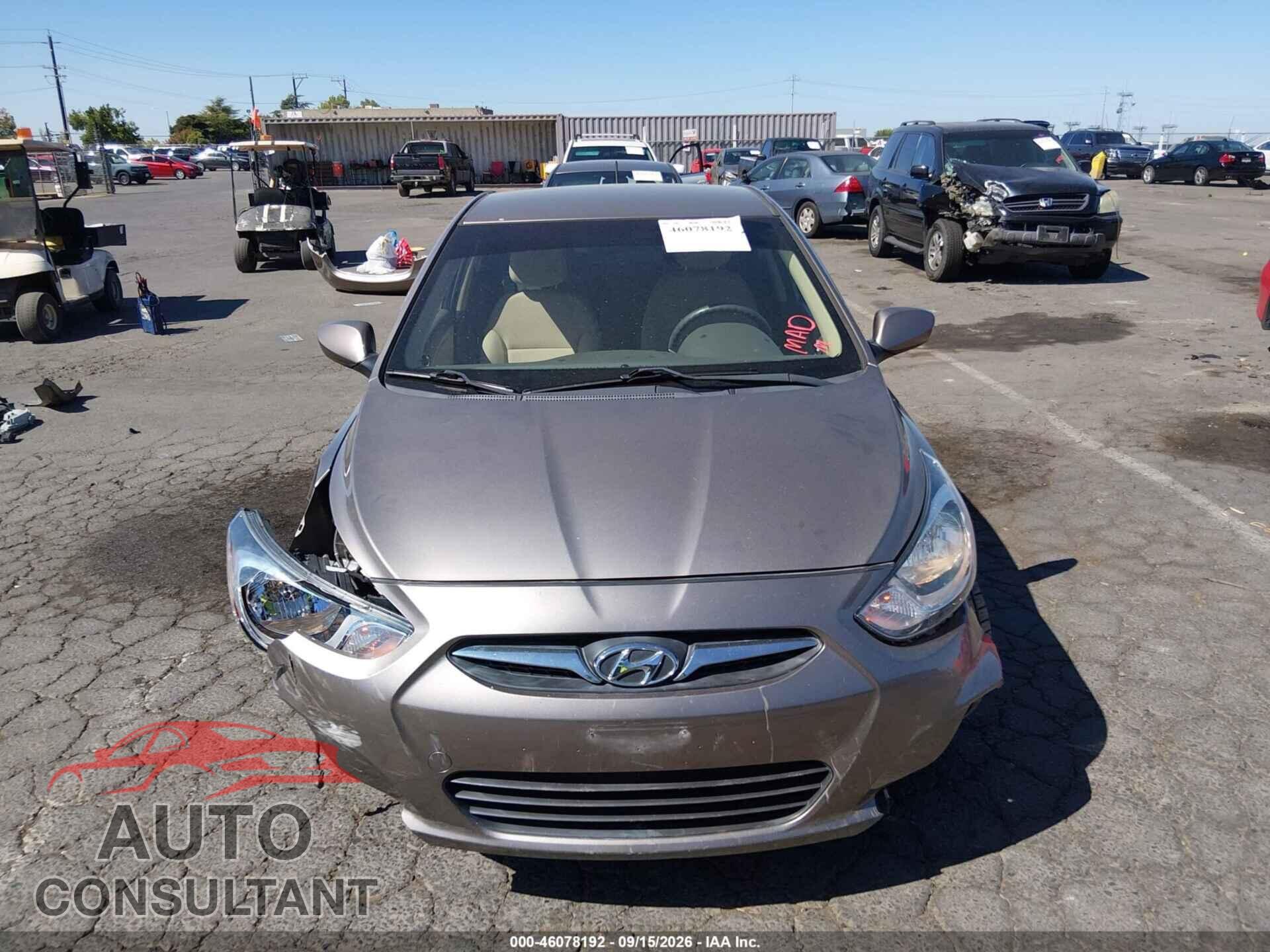 HYUNDAI ACCENT 2013 - KMHCU4AE6DU580643