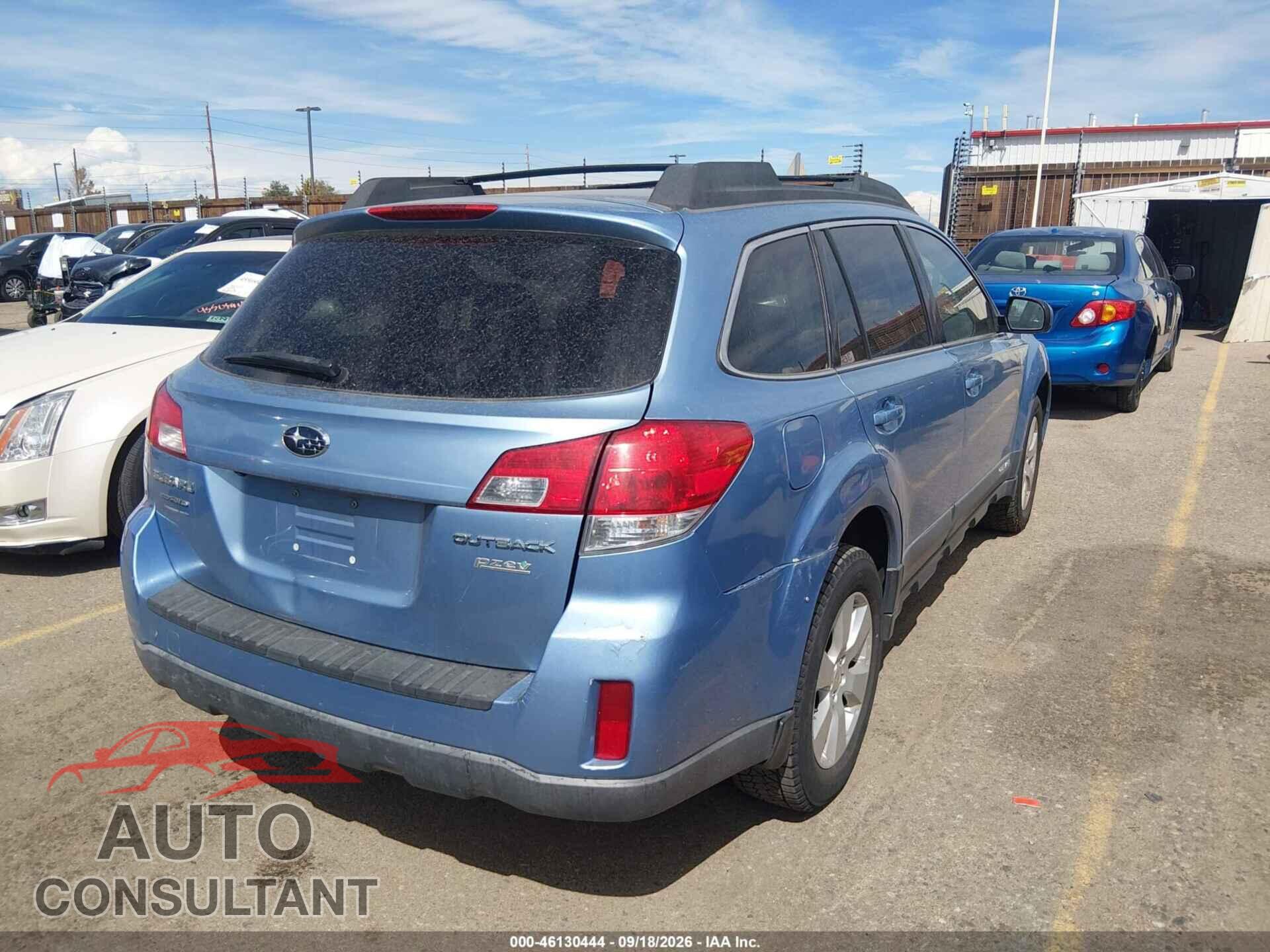 SUBARU OUTBACK 2012 - 4S4BRBGC4C3204535