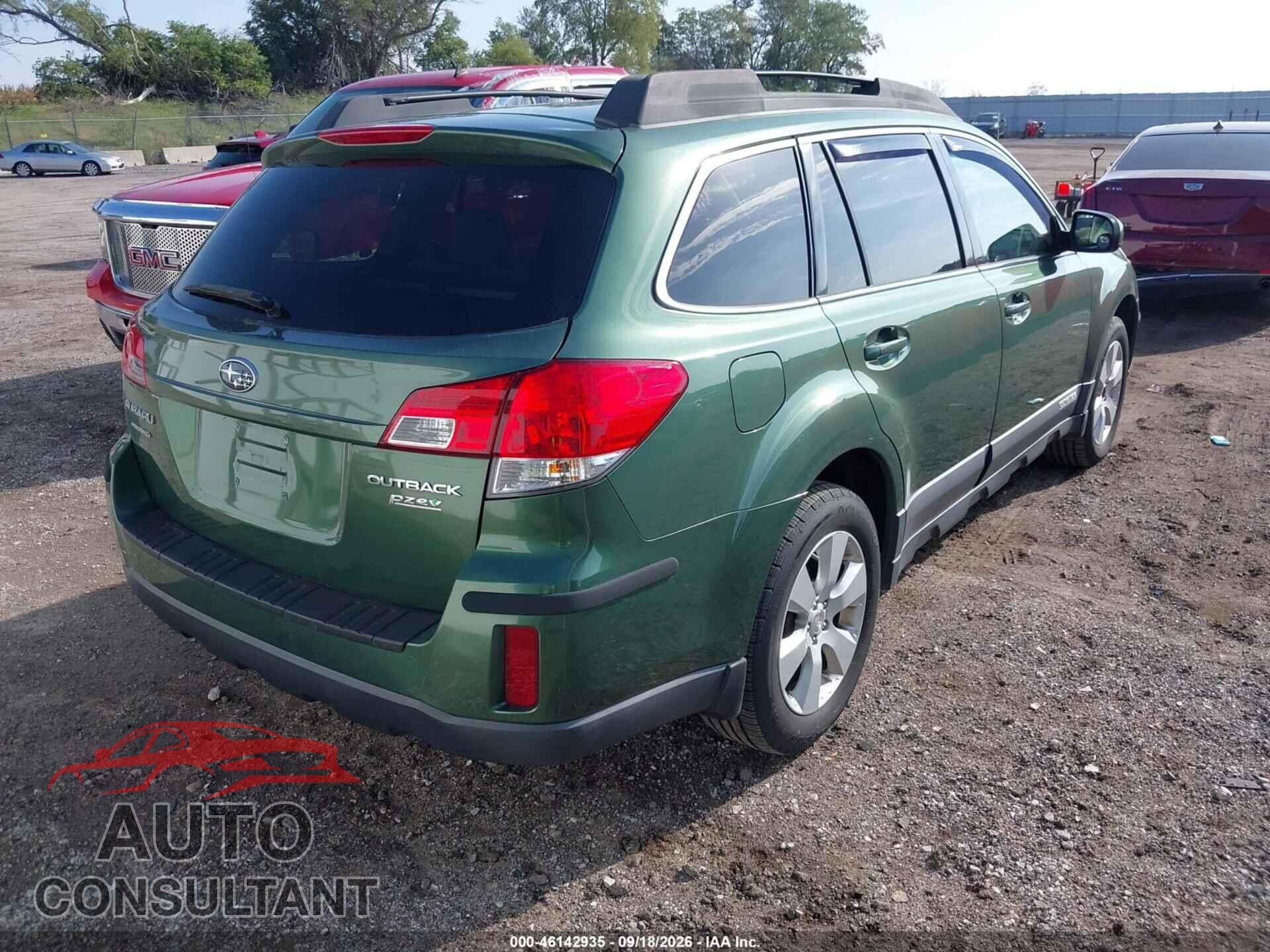 SUBARU OUTBACK 2010 - 4S4BRBKC8A3384526