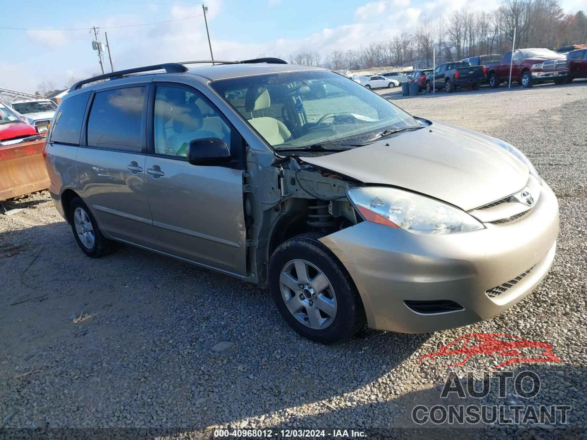 TOYOTA SIENNA 2009 - 5TDZK23C09S232479