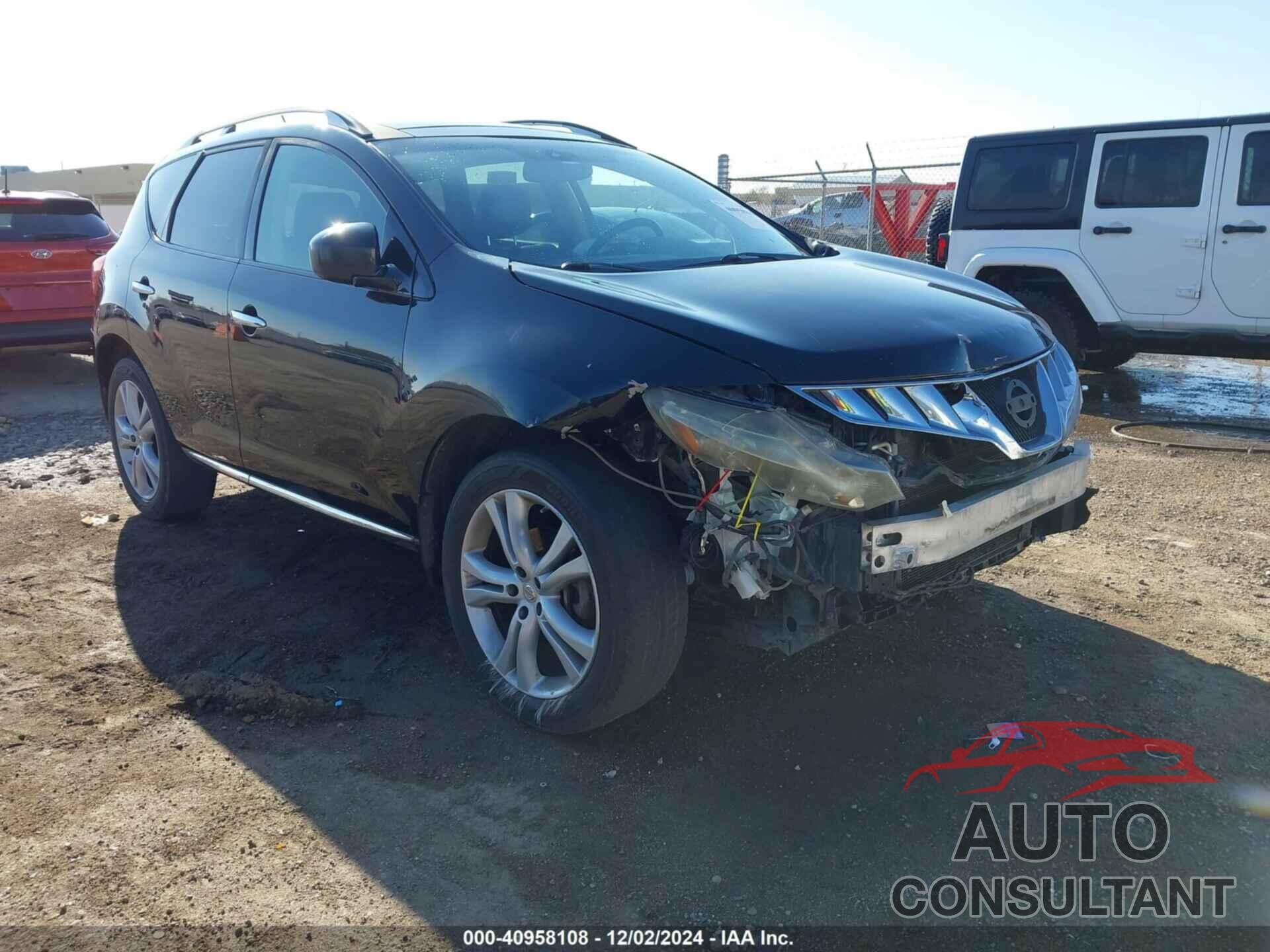 NISSAN MURANO 2009 - JN8AZ18WX9W156392