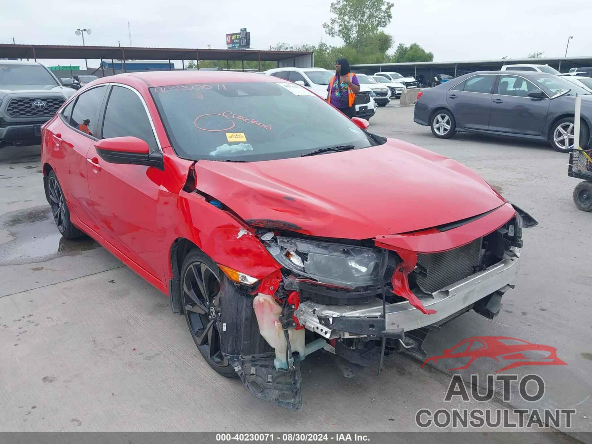 HONDA CIVIC 2019 - 2HGFC2F88KH516651