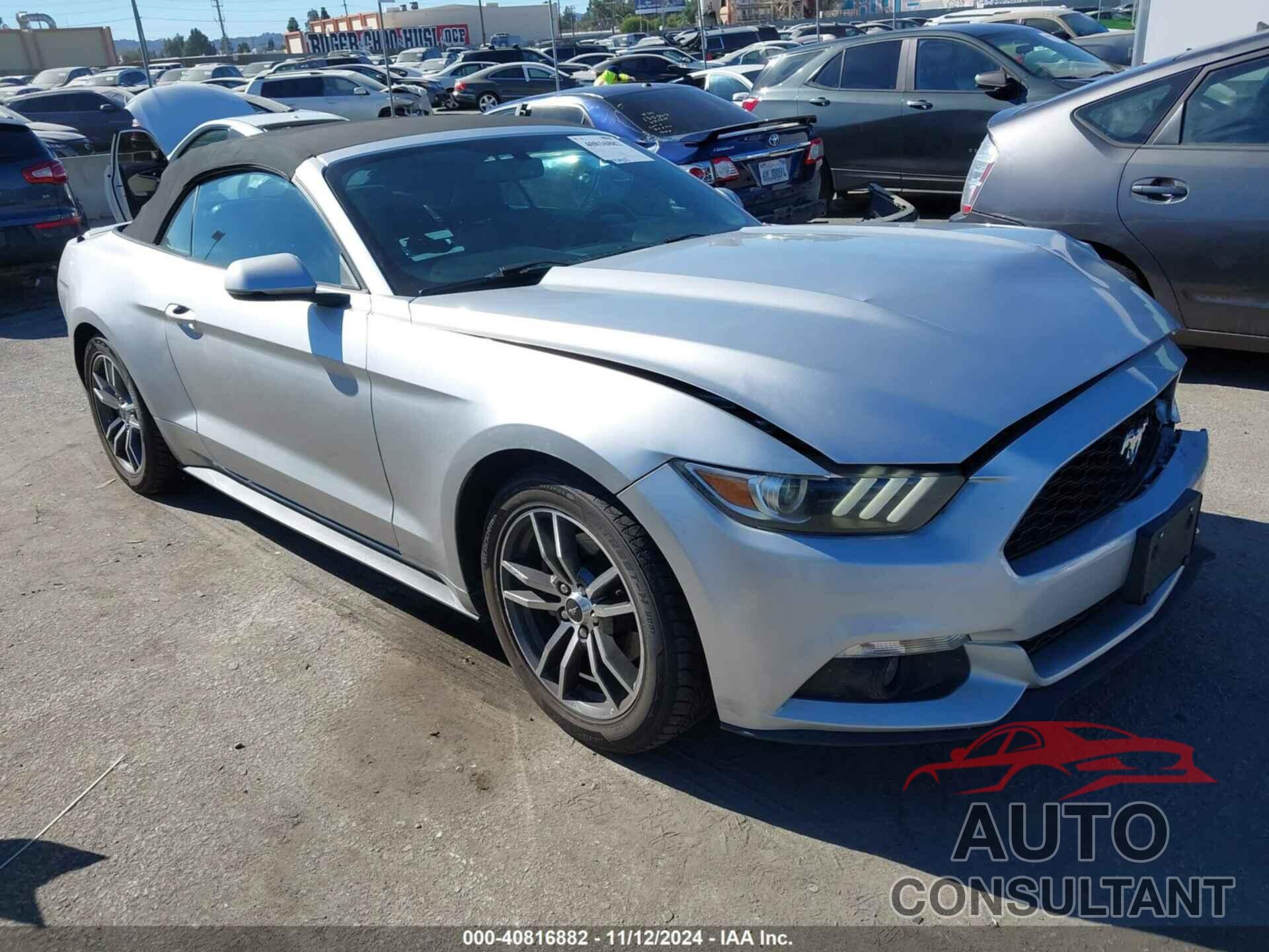 FORD MUSTANG 2017 - 1FATP8UH3H5205839