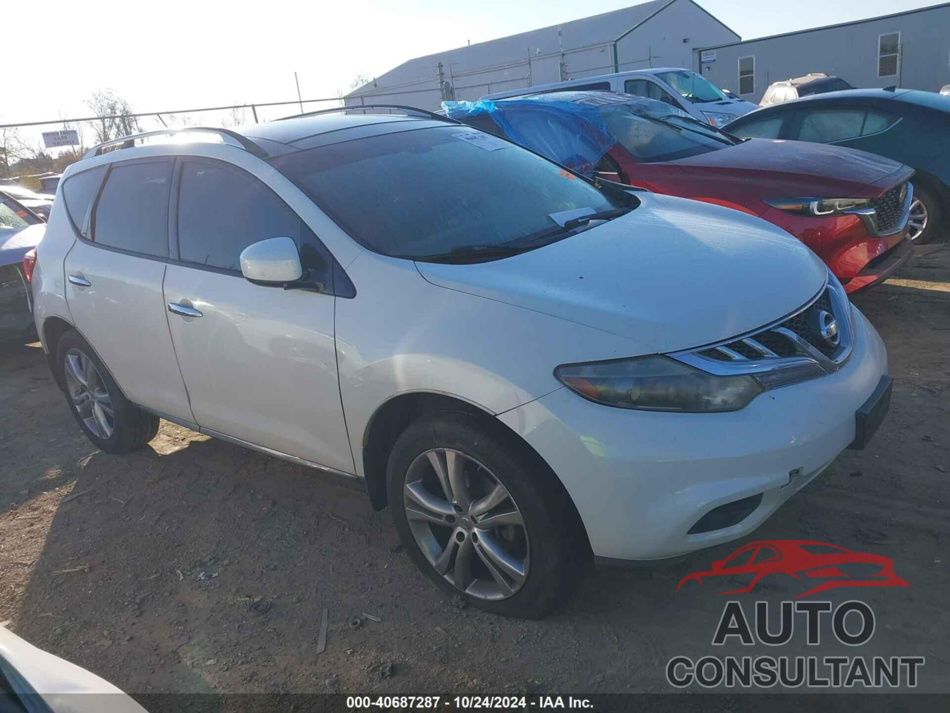 NISSAN MURANO 2011 - JN8AZ1MW5BW179557
