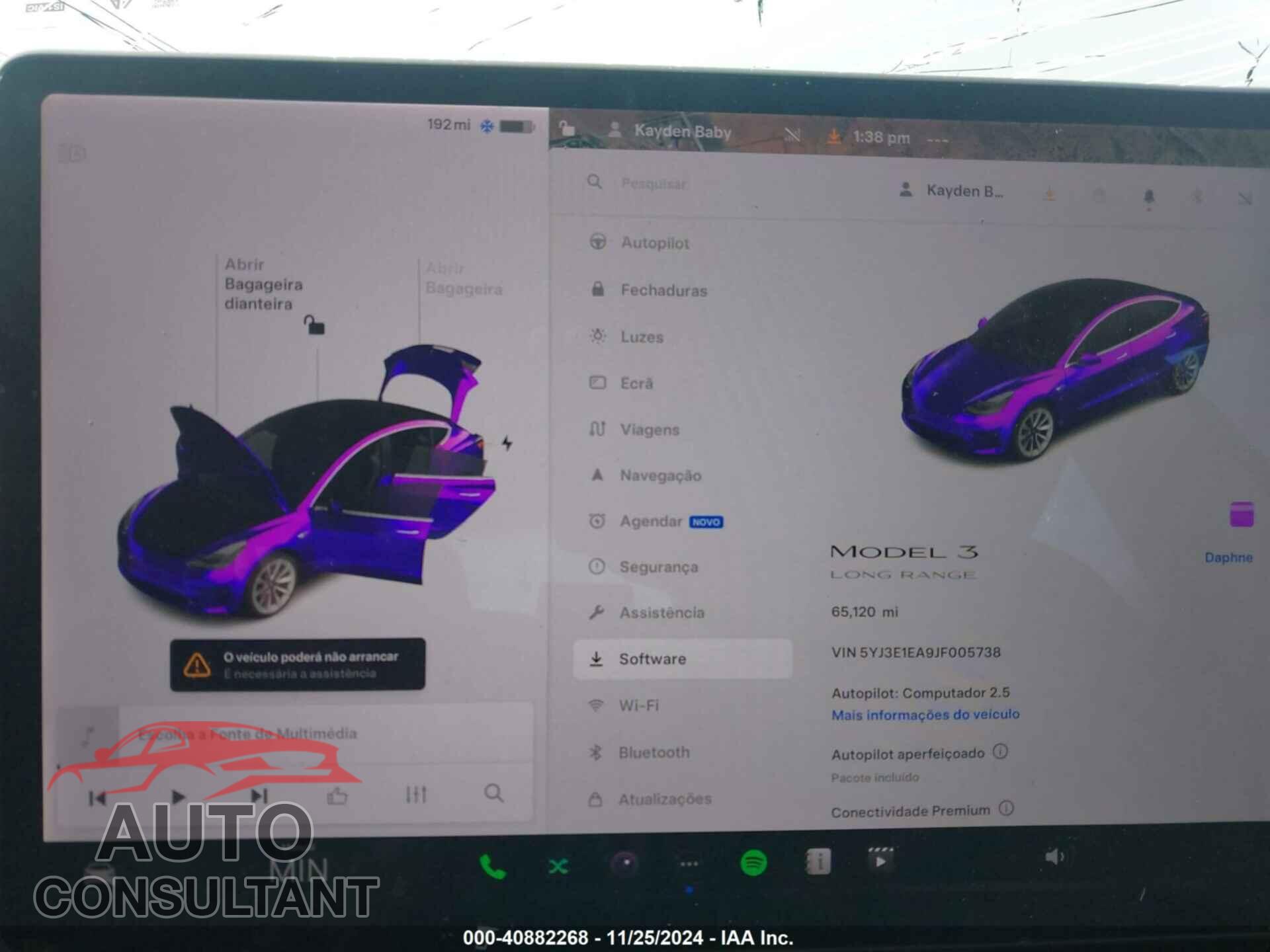 TESLA MODEL 3 2018 - 5YJ3E1EA9JF005738