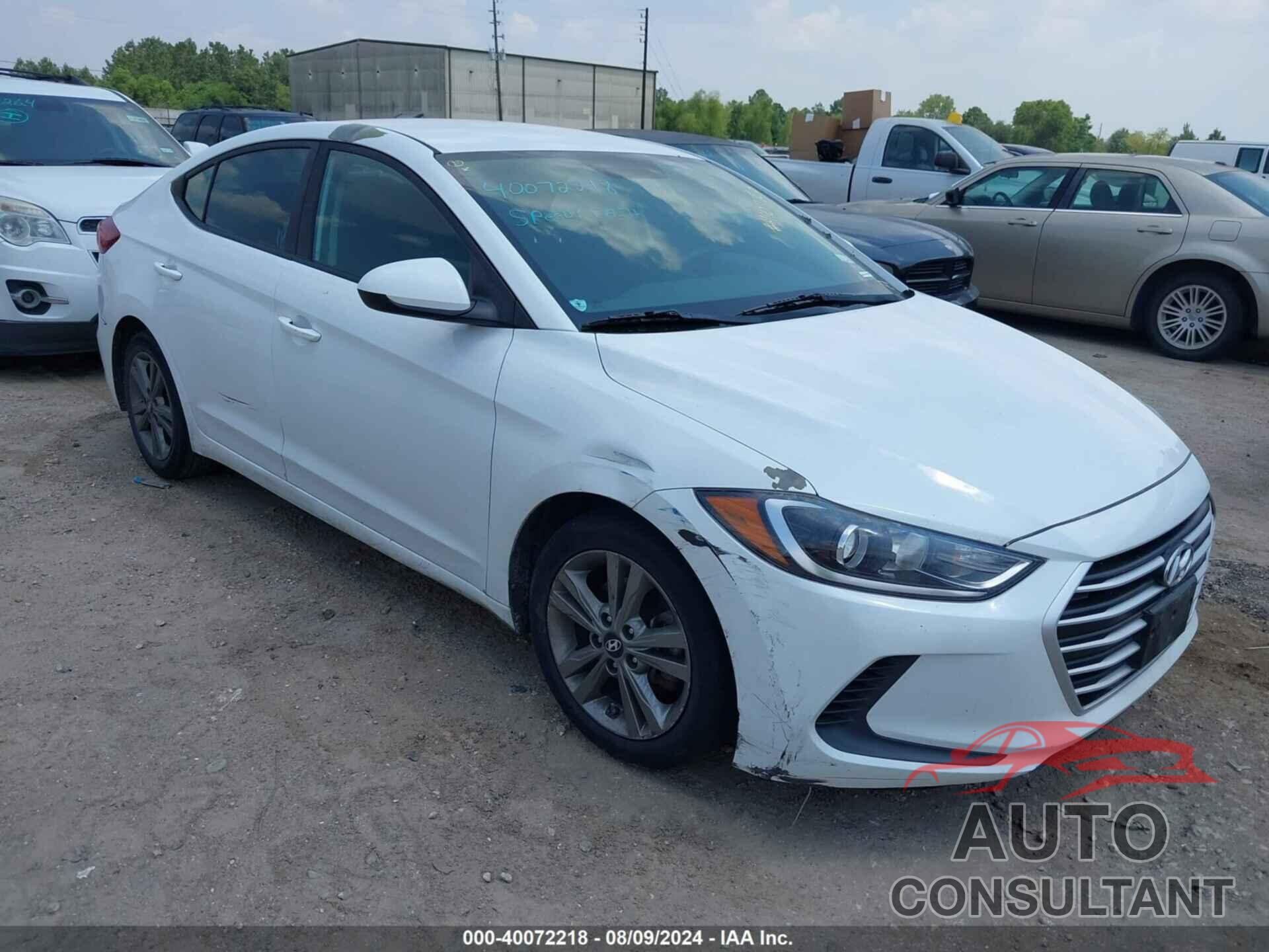 HYUNDAI ELANTRA 2018 - 5NPD84LF1JH332602