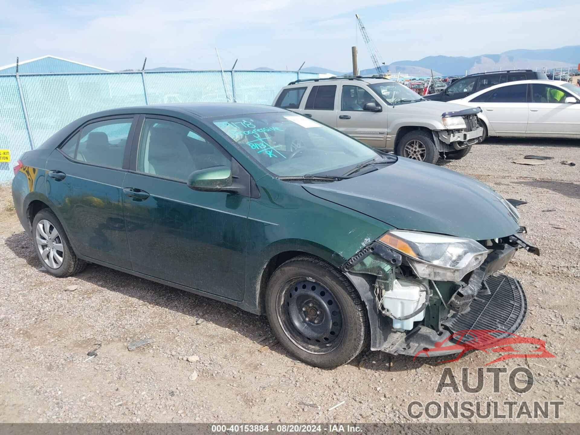 TOYOTA COROLLA 2016 - 2T1BURHE1GC555847