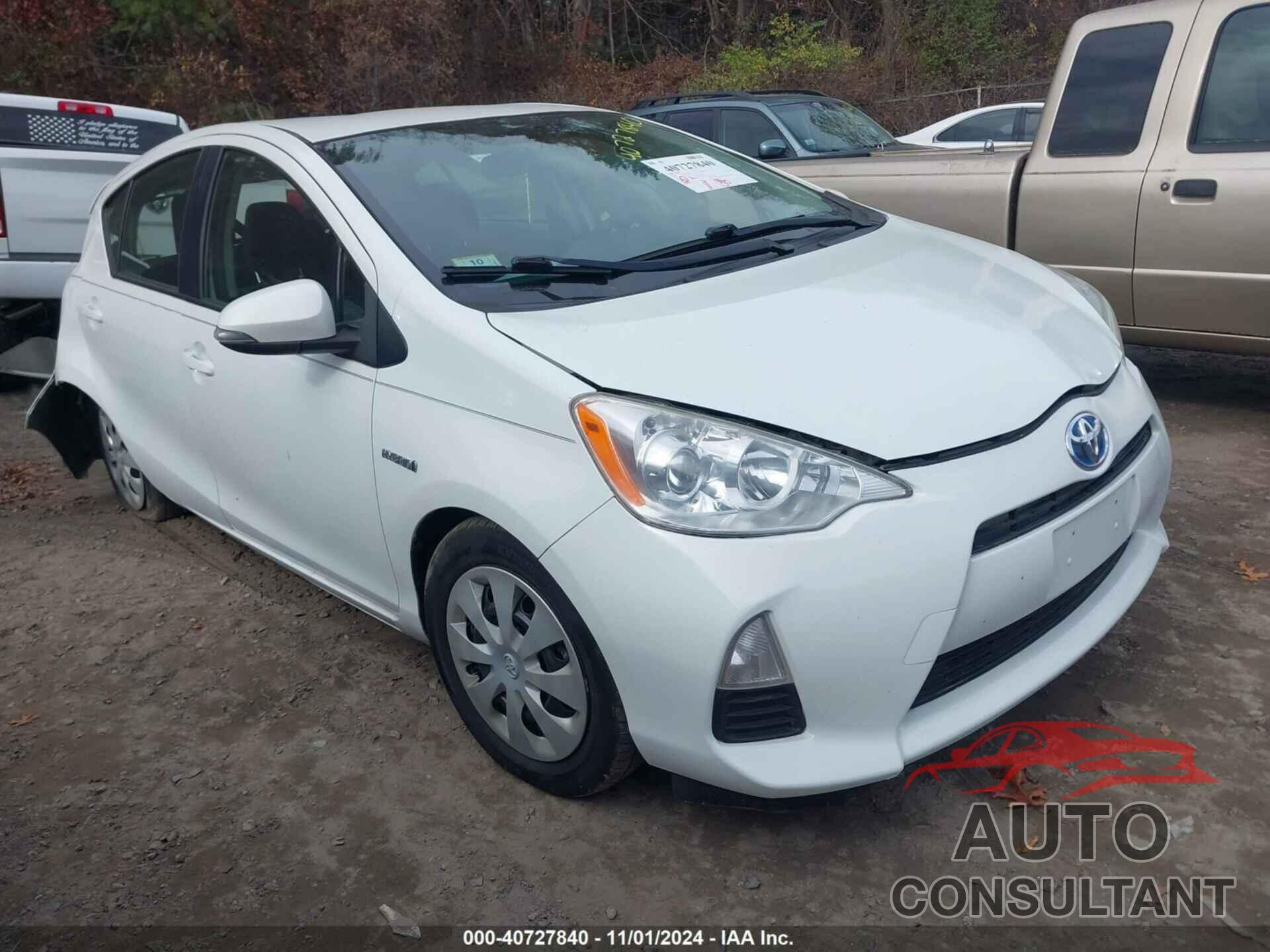 TOYOTA PRIUS C 2012 - JTDKDTB39C1518905