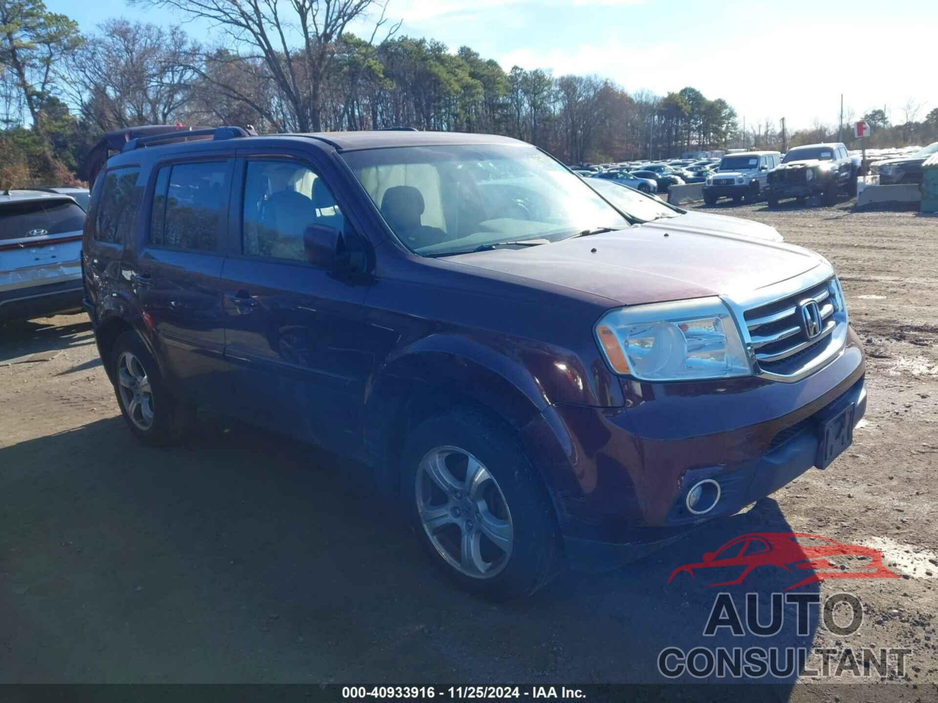 HONDA PILOT 2013 - 5FNYF4H41DB022483