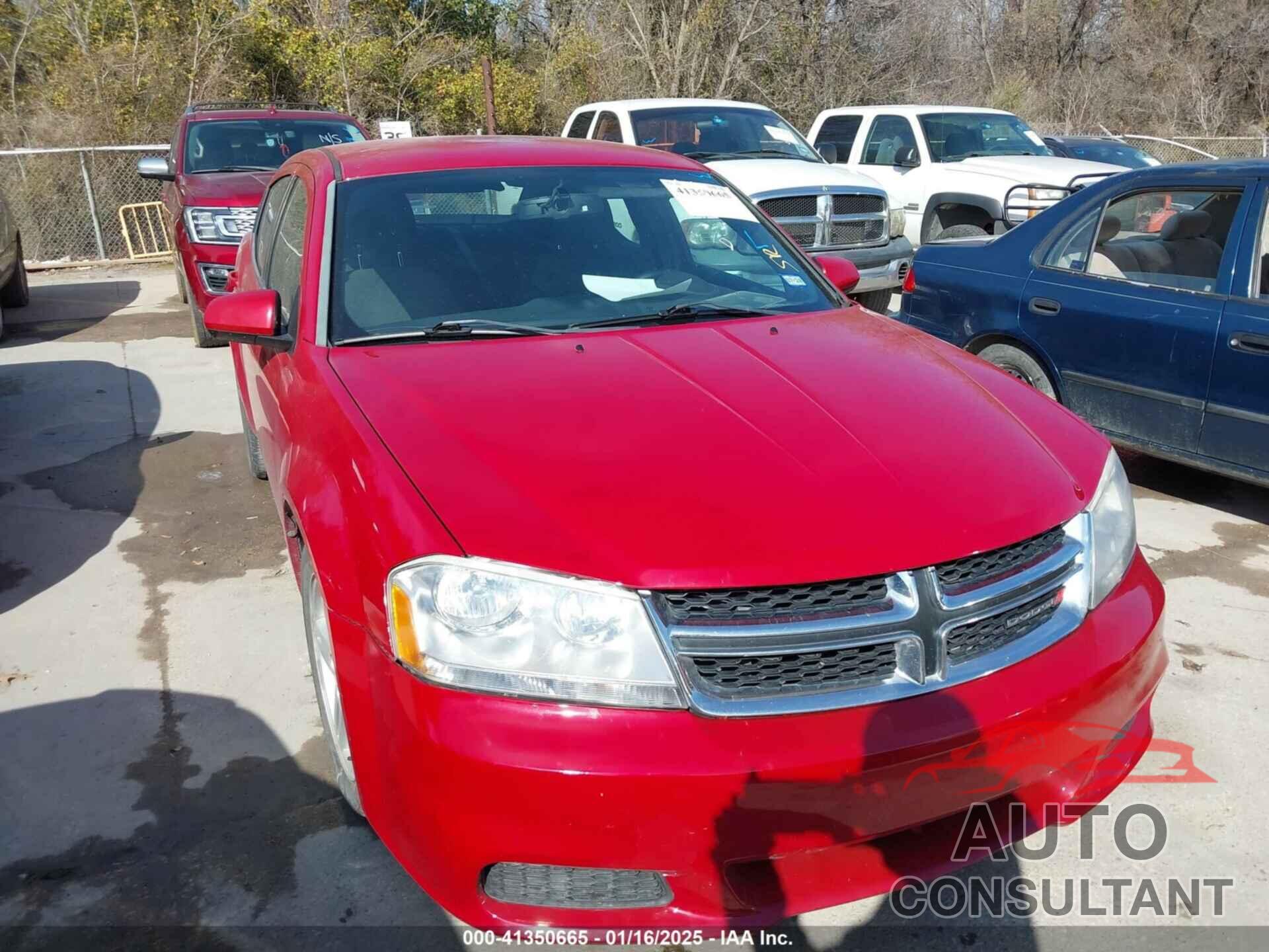 DODGE AVENGER 2013 - 1C3CDZCG6DN650544