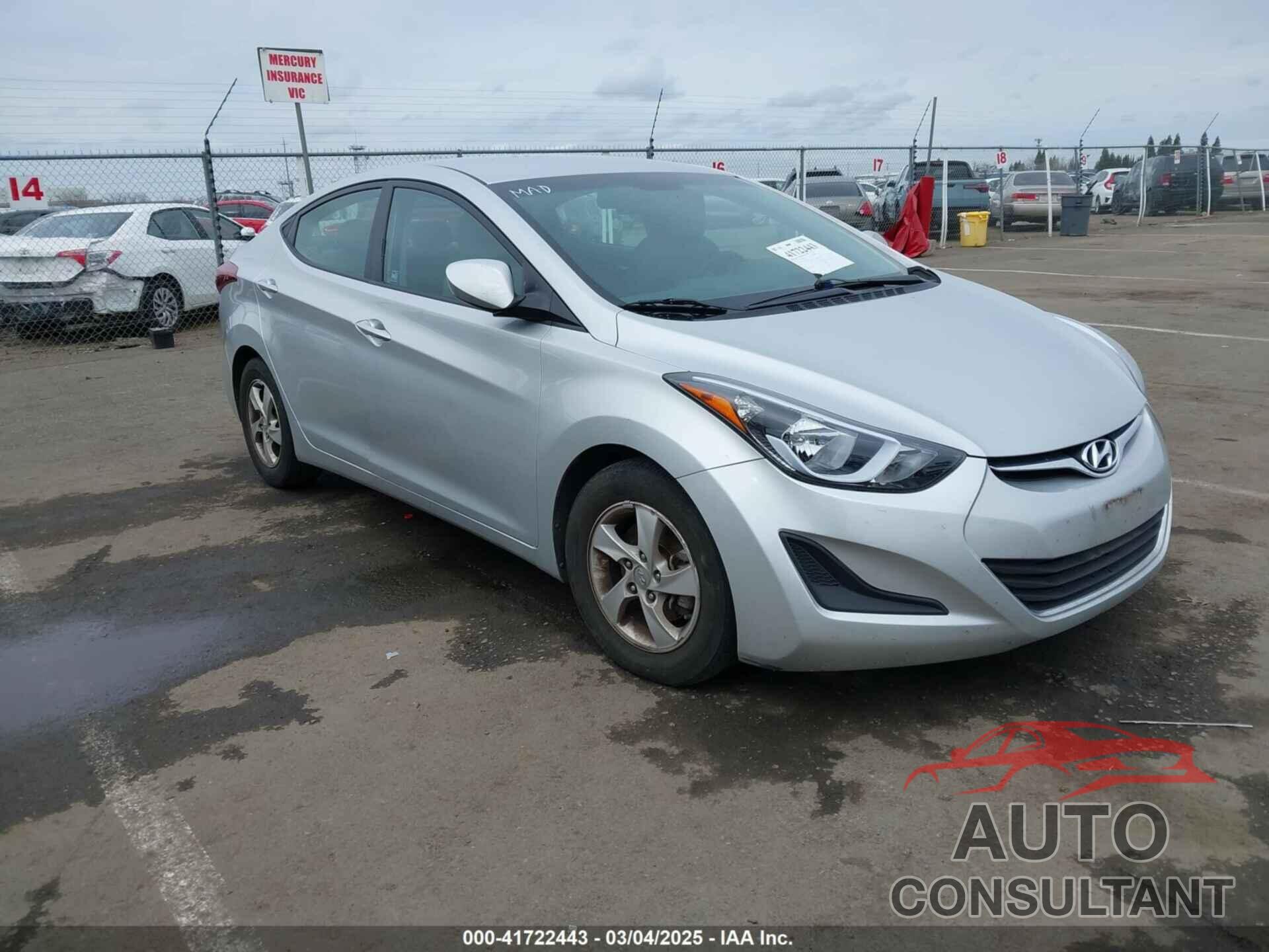 HYUNDAI ELANTRA 2015 - 5NPDH4AE0FH561712