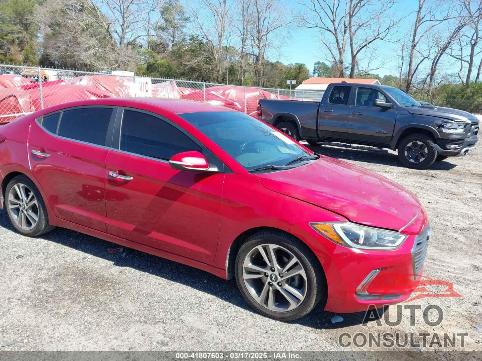 HYUNDAI ELANTRA 2017 - 5NPD84LF3HH108094