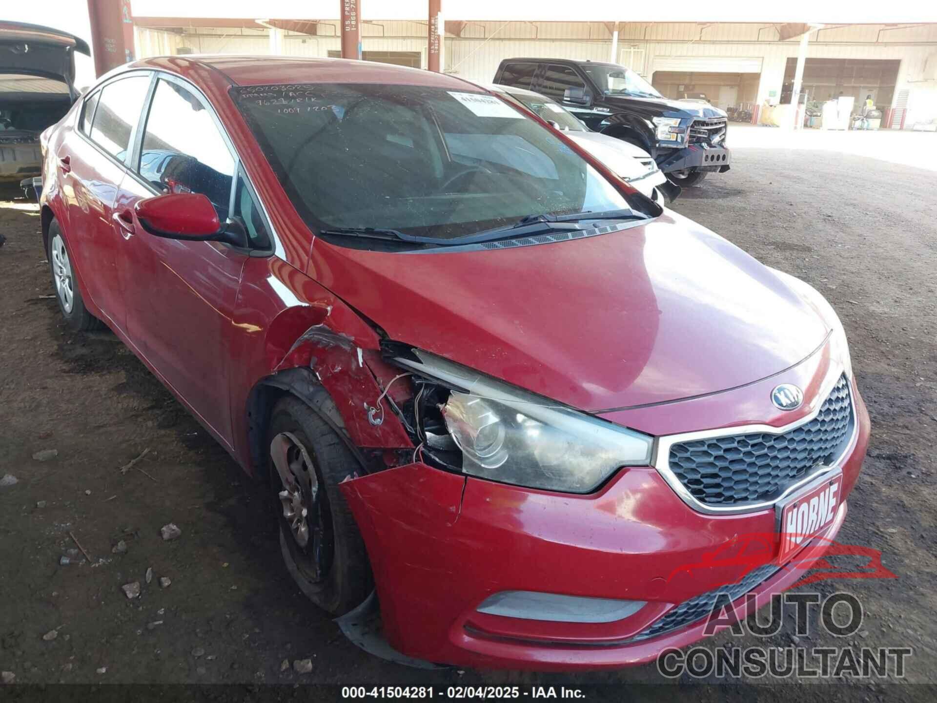 KIA FORTE 2016 - KNAFK4A68G5449628