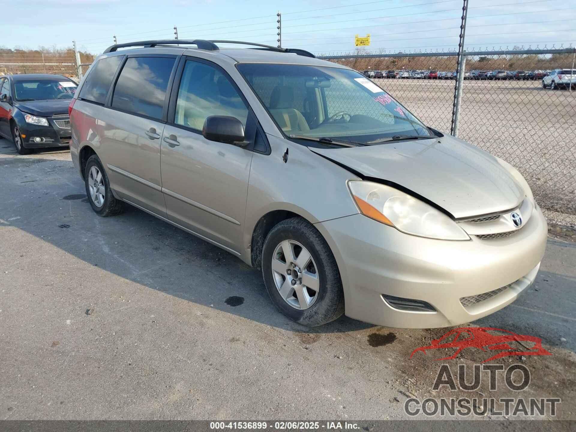 TOYOTA SIENNA 2009 - 5TDZK23C49S268630