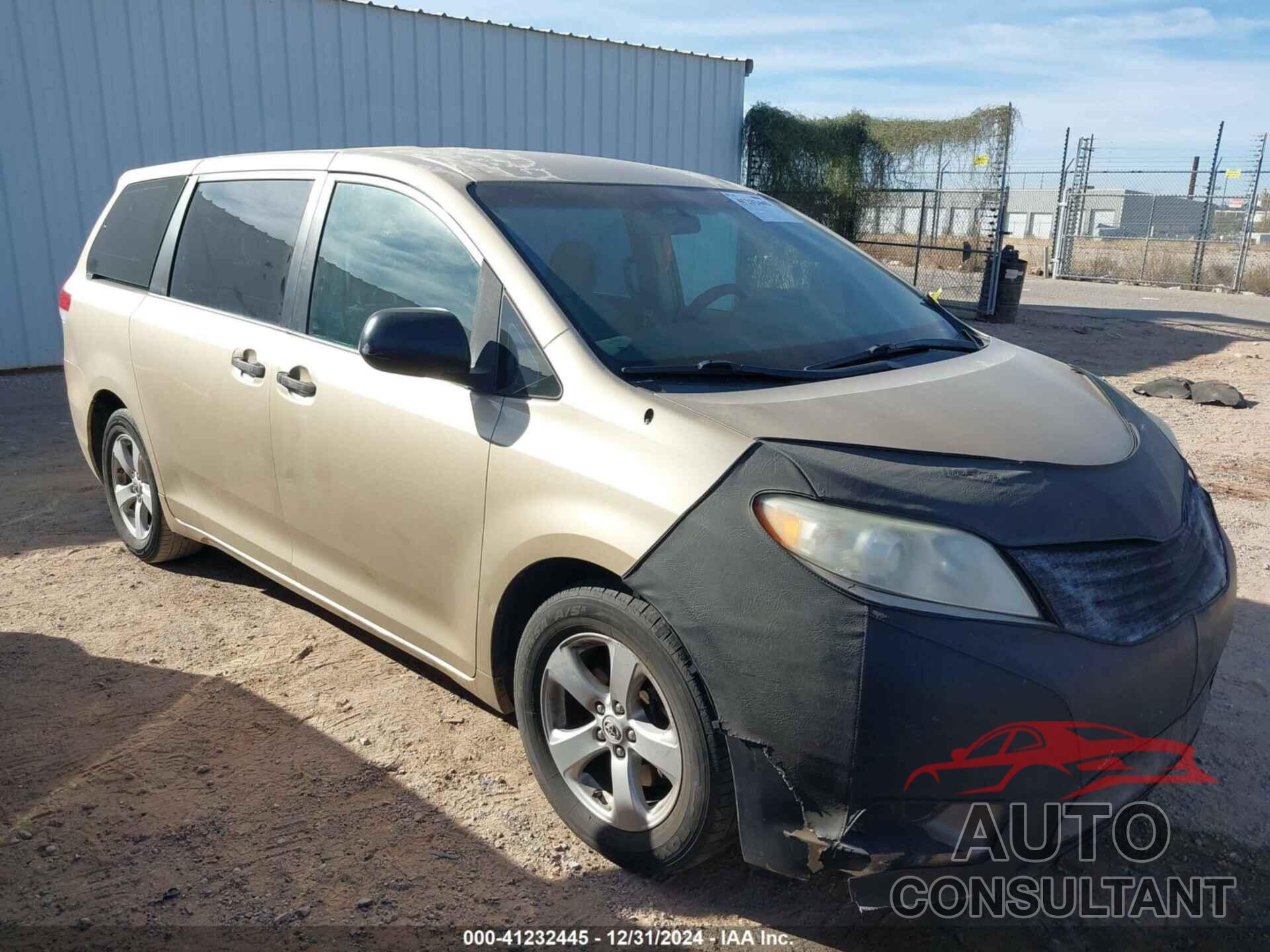 TOYOTA SIENNA 2011 - 5TDZK3DCXBS052128