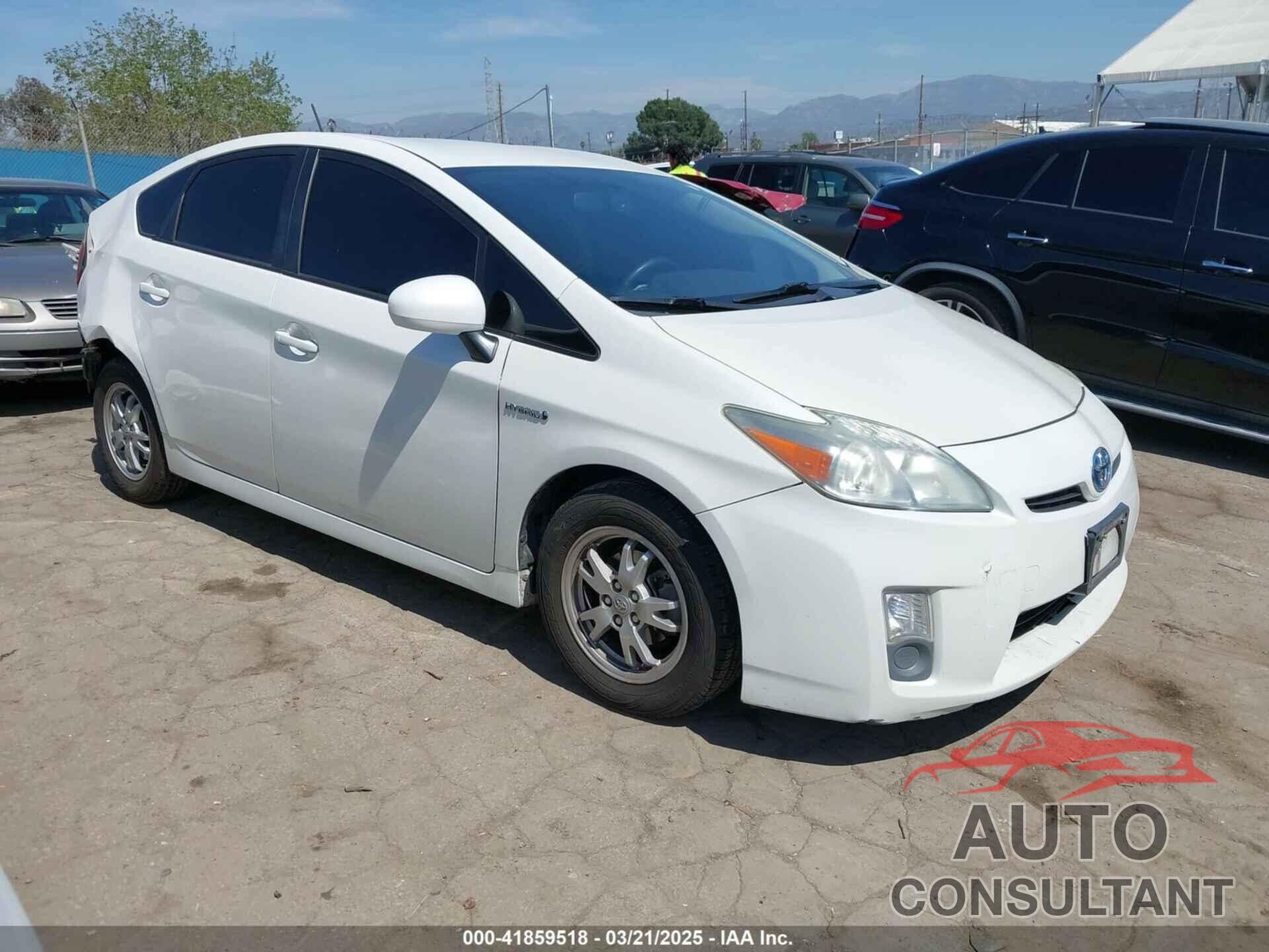 TOYOTA PRIUS 2010 - JTDKN3DU8A0156555
