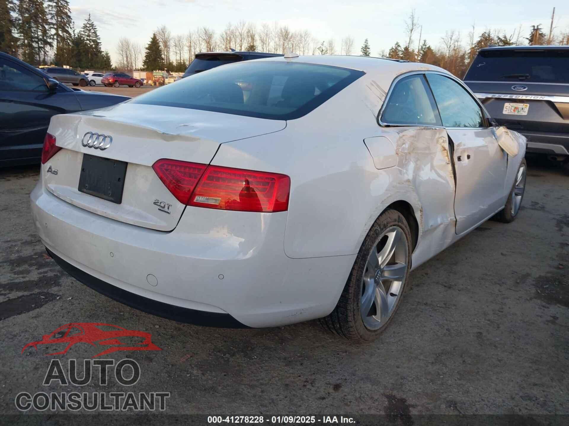 AUDI A5 2013 - WAULFAFR1DA020603