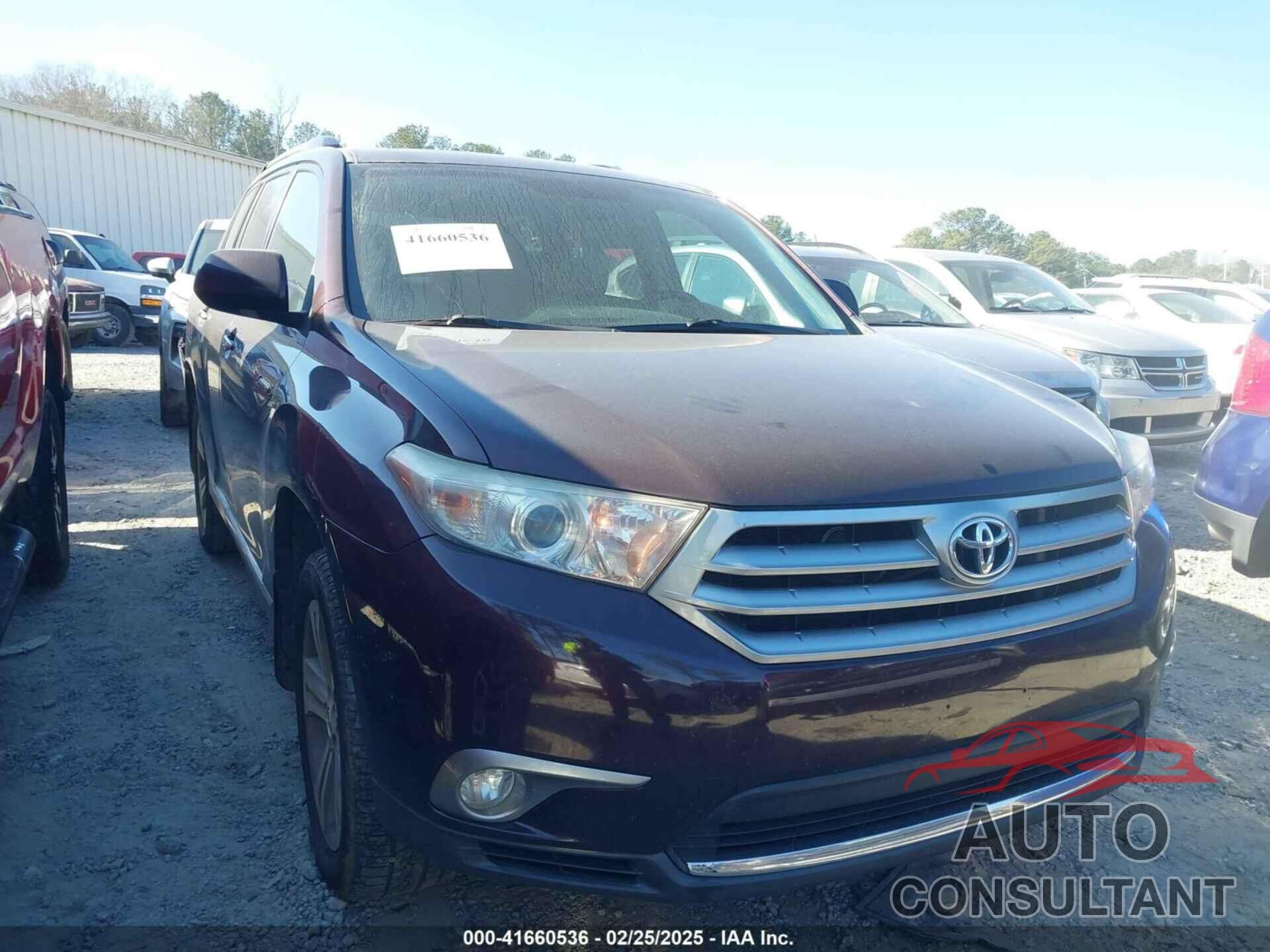 TOYOTA HIGHLANDER 2013 - 5TDDK3EH8DS261746