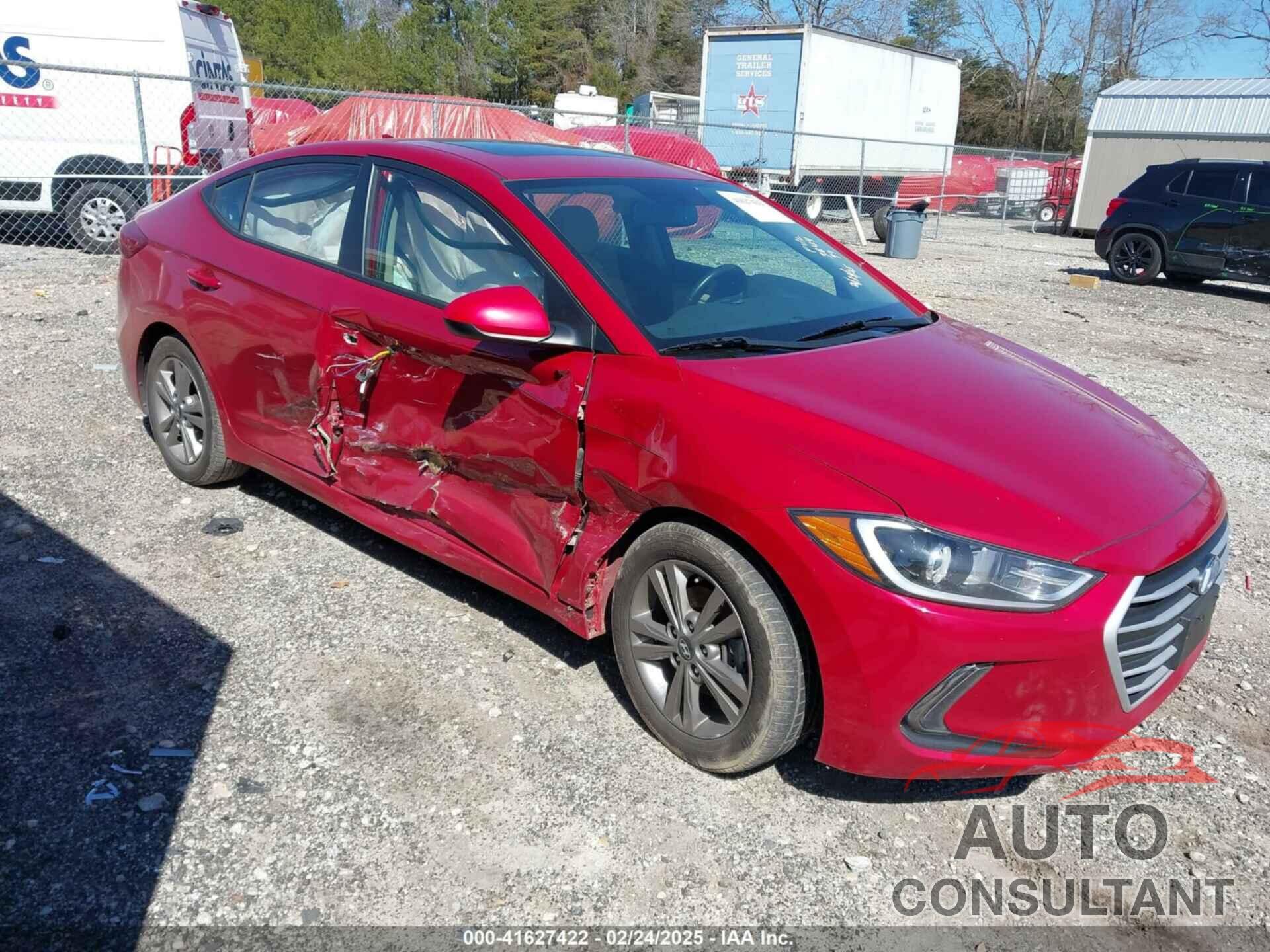 HYUNDAI ELANTRA 2018 - KMHD84LFXJU623844