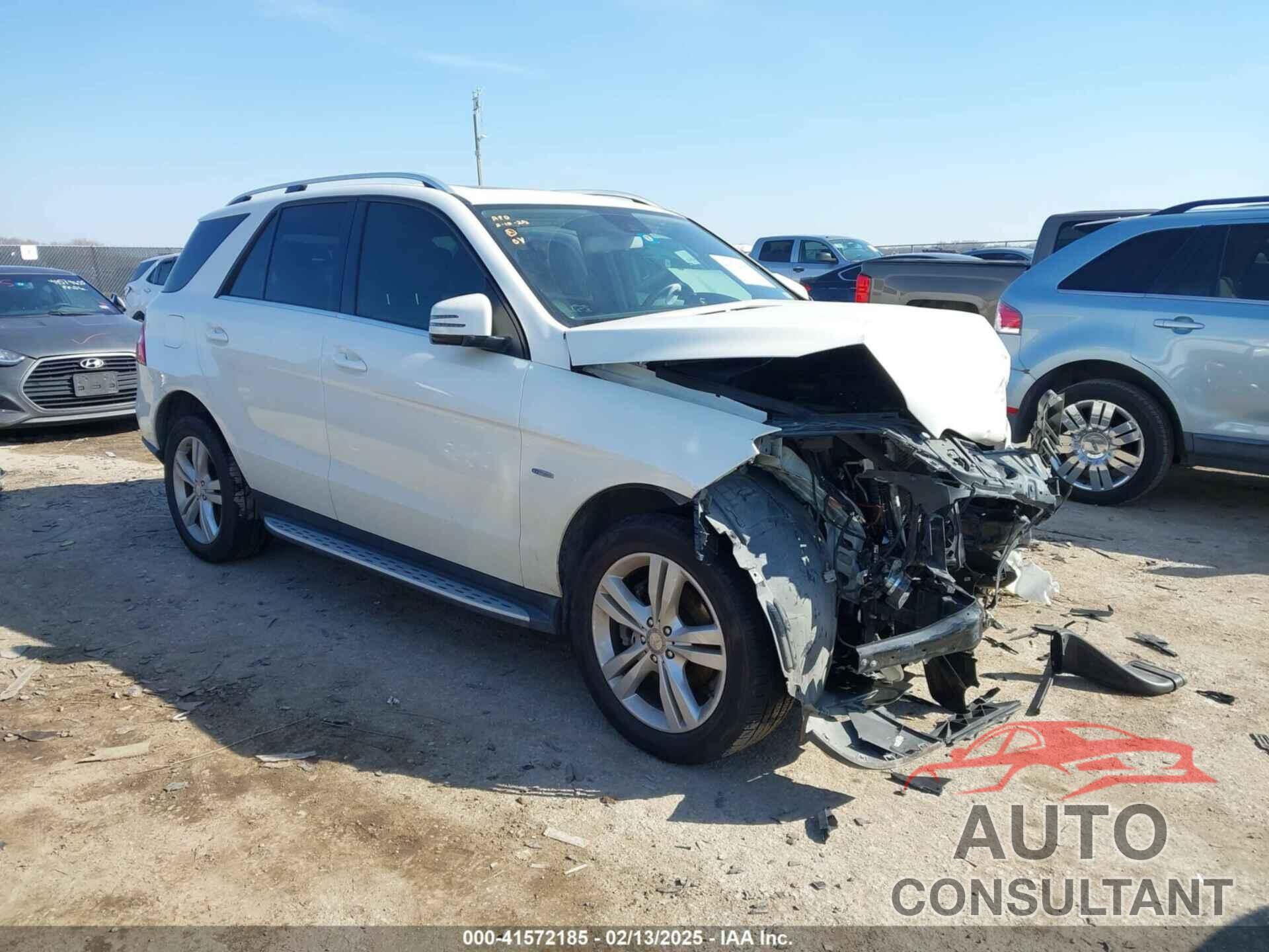 MERCEDES-BENZ ML 350 2012 - 4JGDA5HB9CA075100