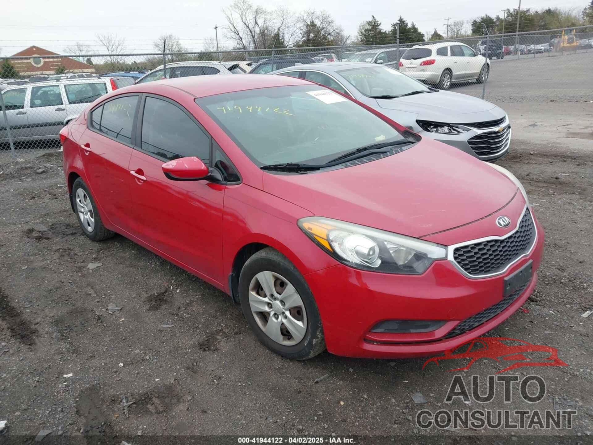 KIA FORTE 2016 - KNAFK4A61G5493891