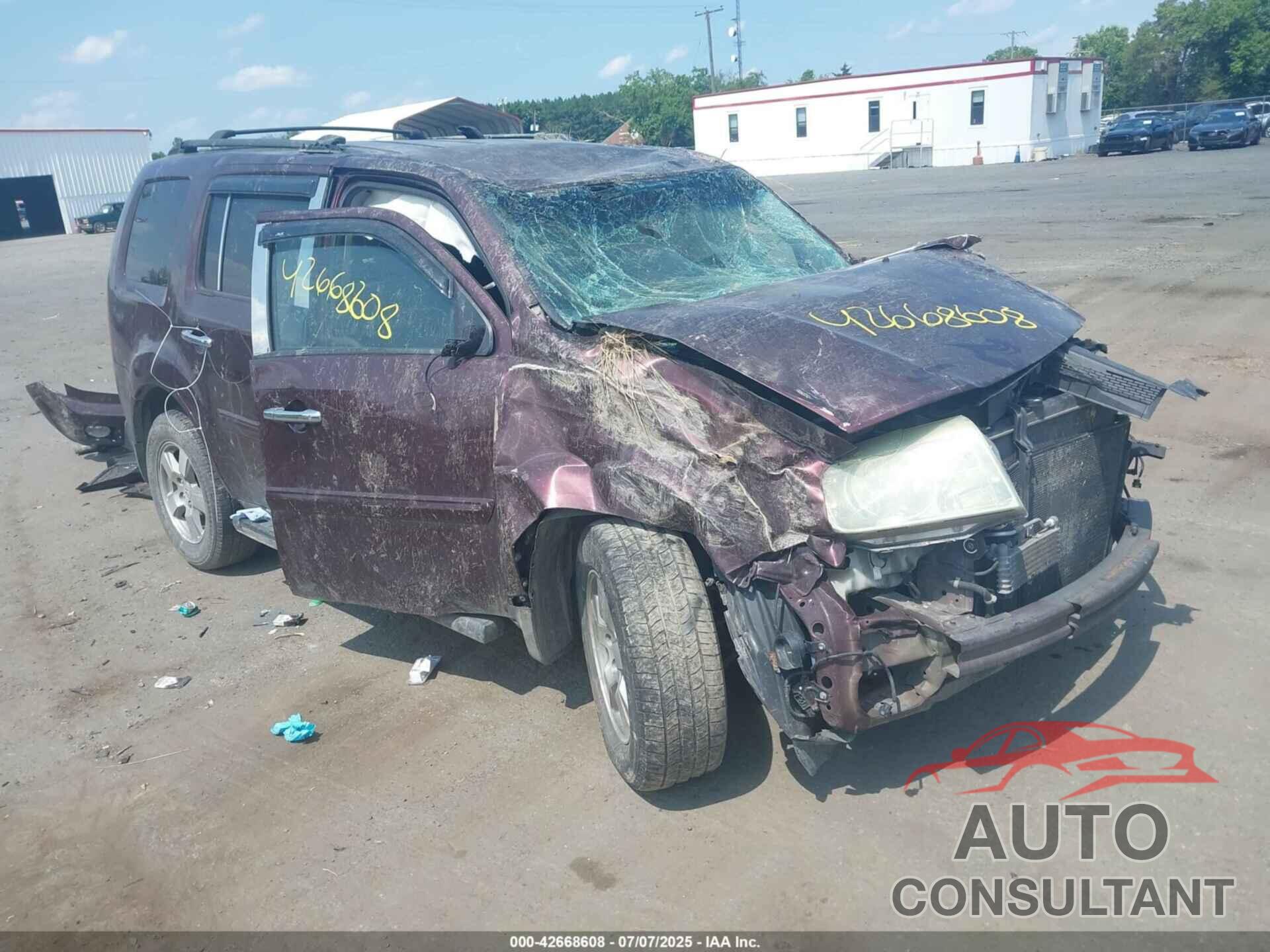 HONDA PILOT 2010 - 5FNYF4H4XAB035115