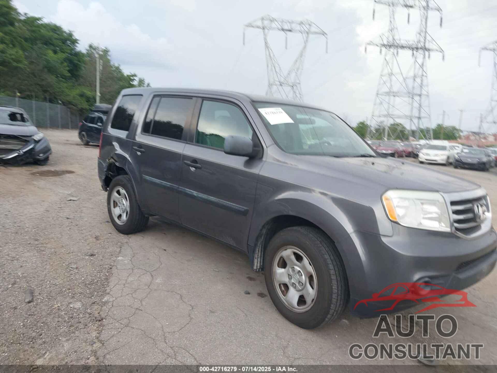 HONDA PILOT 2015 - 5FNYF3H23FB012811