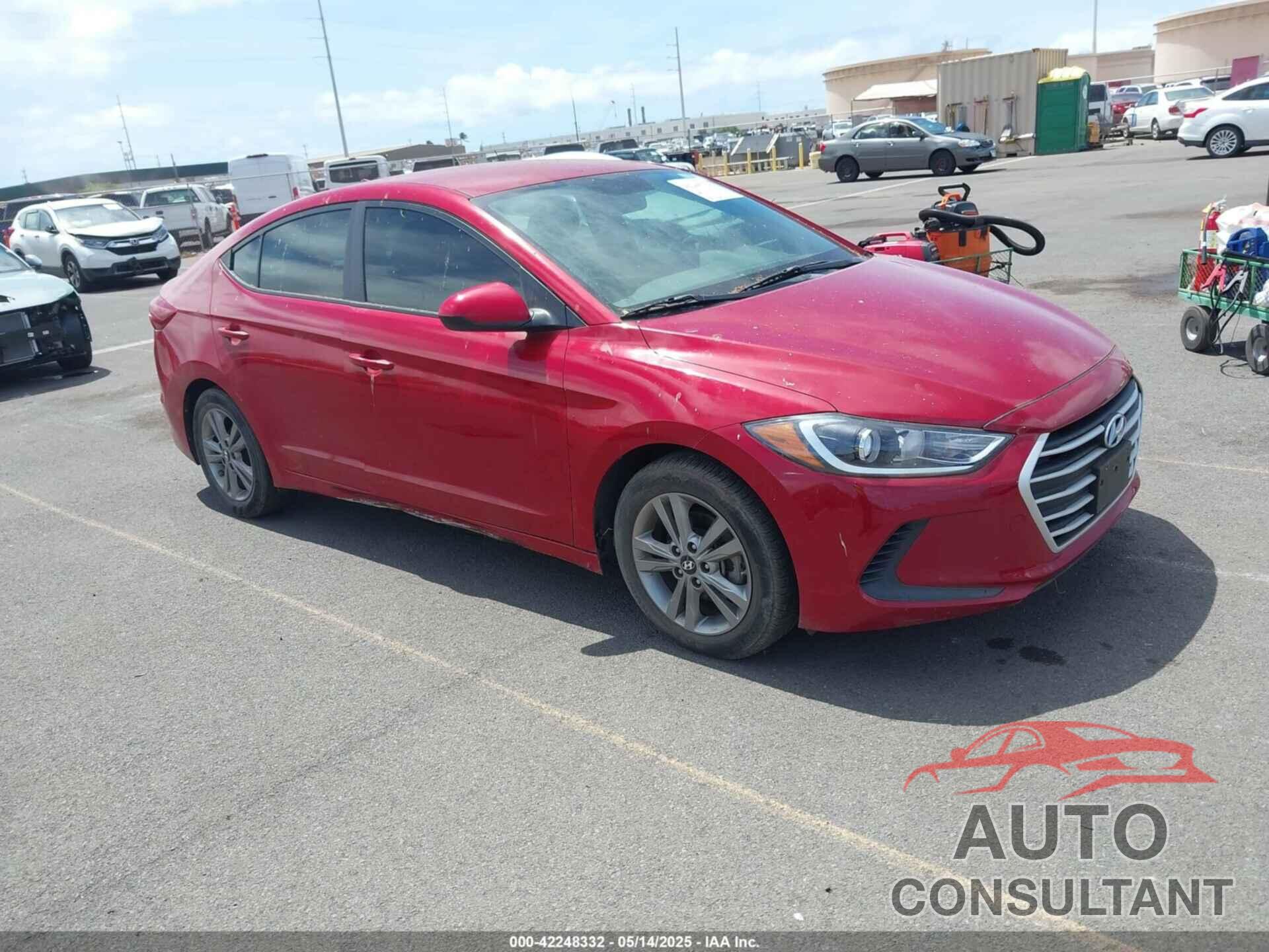 HYUNDAI ELANTRA 2017 - KMHD84LF9HU062272