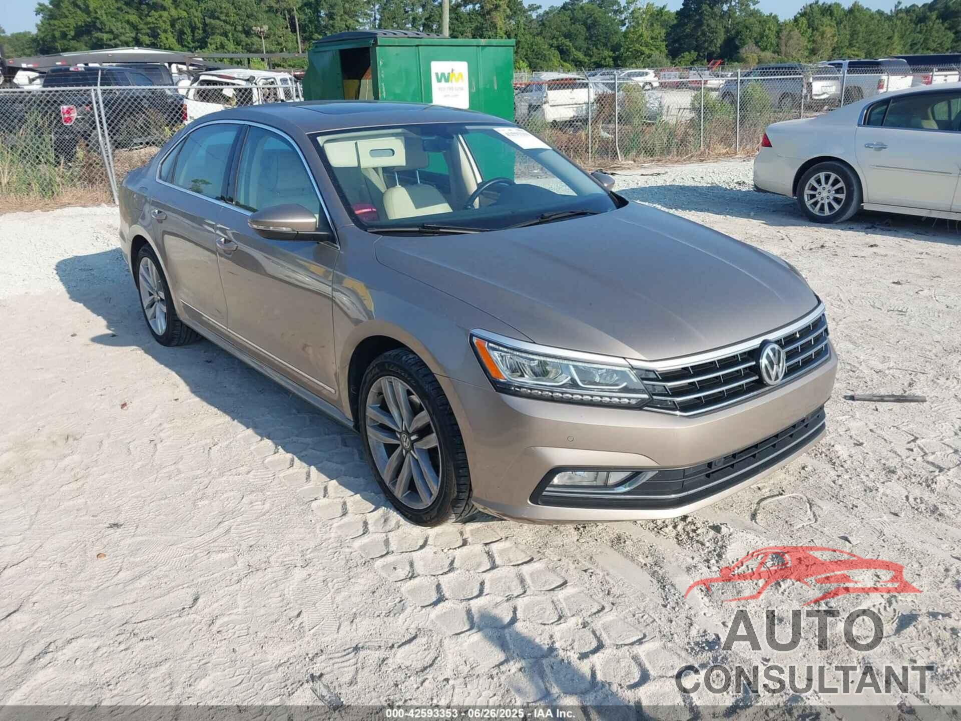 VOLKSWAGEN PASSAT 2017 - 1VWGT7A34HC022324