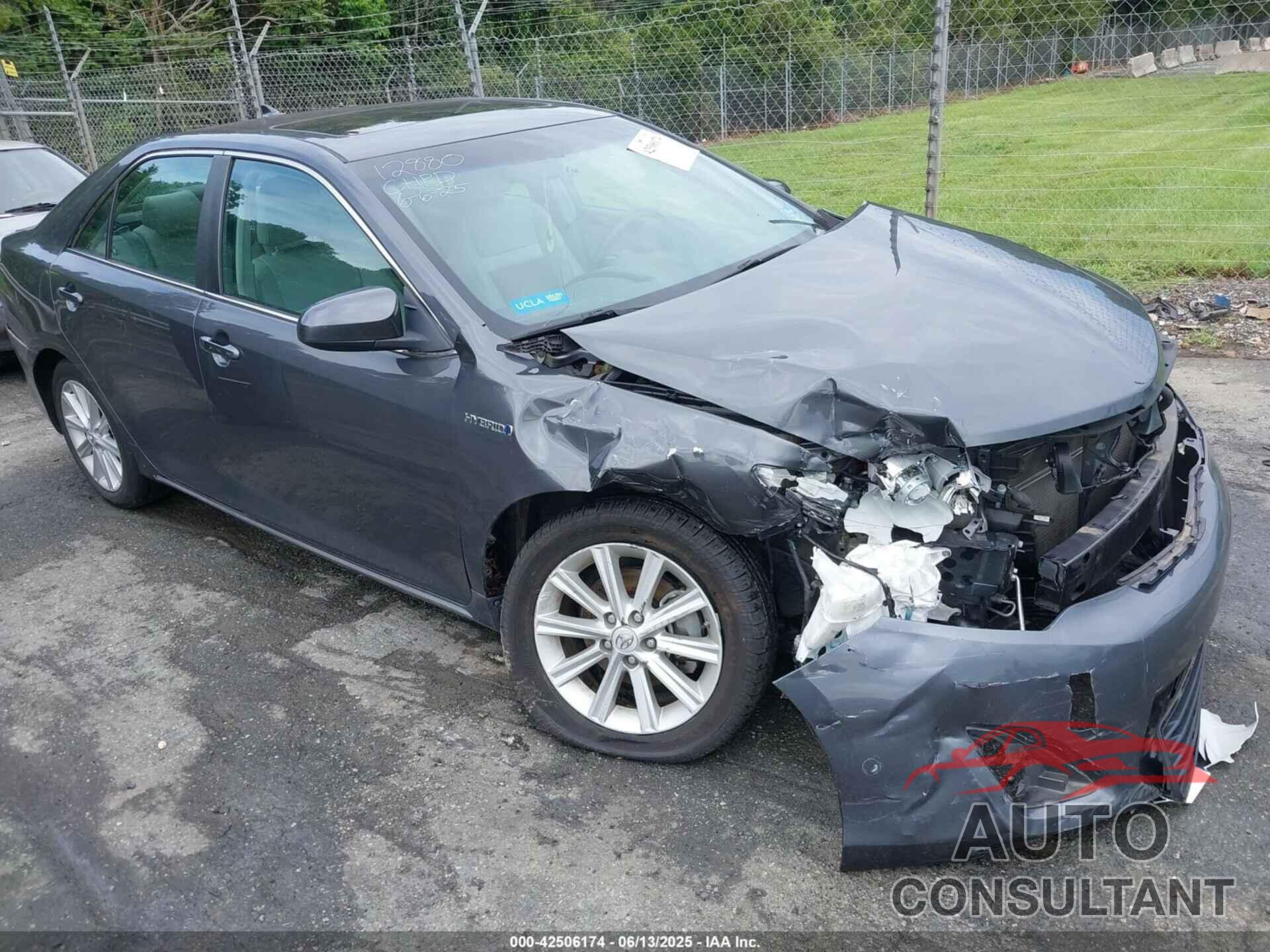 TOYOTA CAMRY HYBRID 2012 - 4T1BD1FKXCU025010