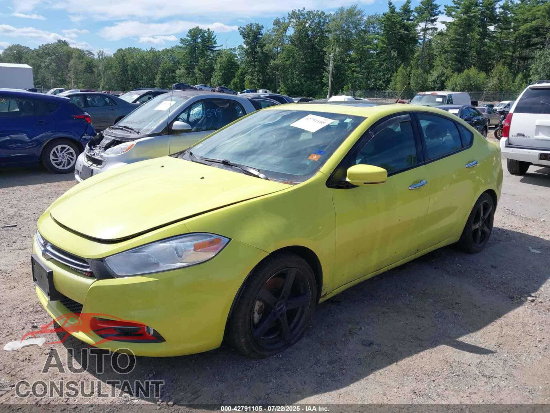 DODGE DART 2013 - 1C3CDFCH3DD299962