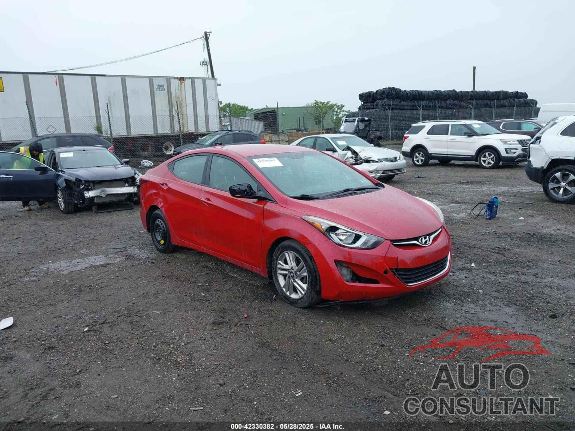 HYUNDAI ELANTRA 2015 - KMHDH4AE6FU420161