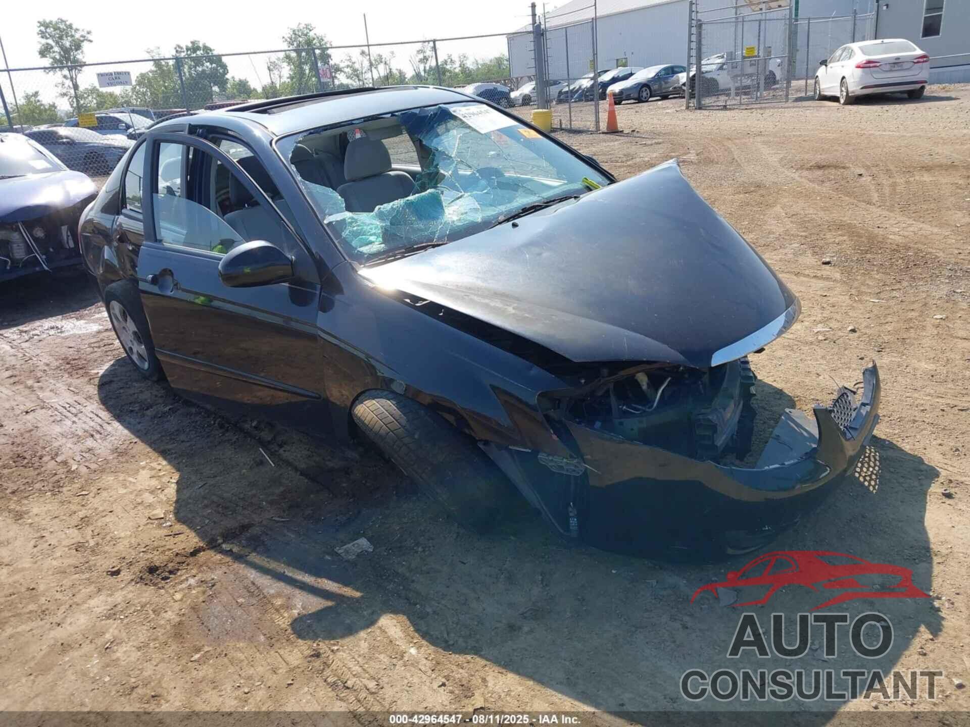 KIA SPECTRA 2009 - KNAFE221X95657737