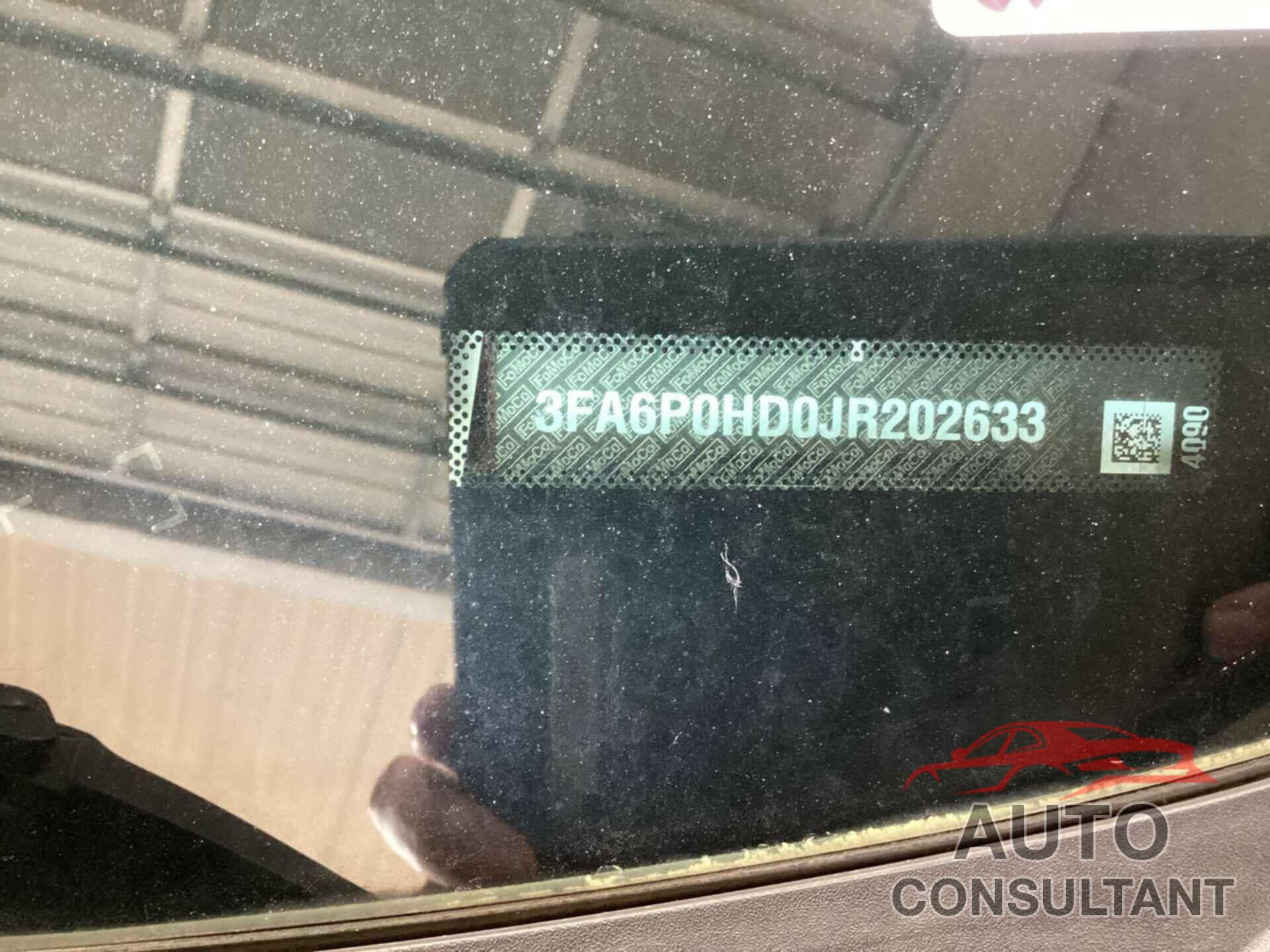 FORD FUSION 2018 - 3FA6P0HD0JR202633